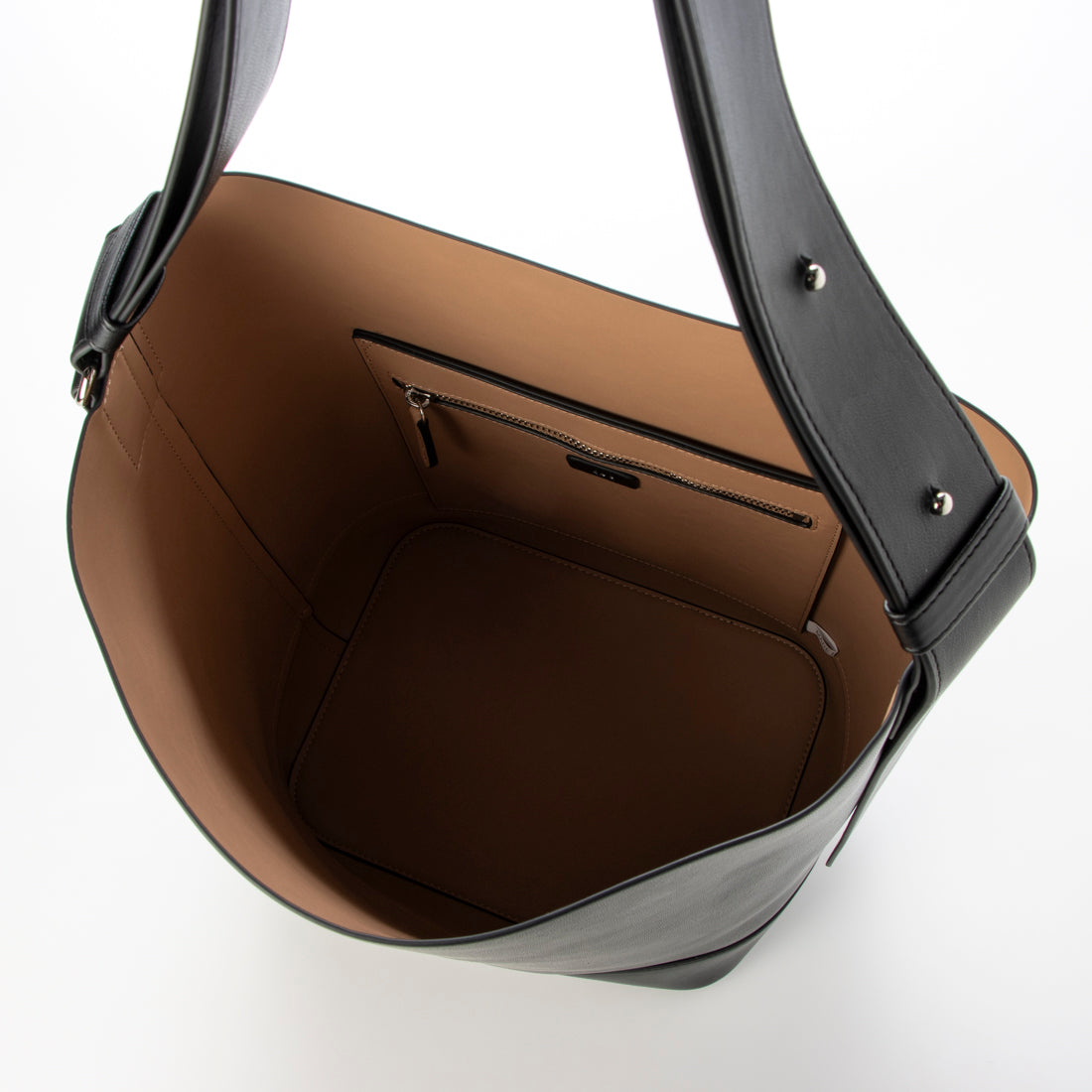 アンドミューク &MyuQ JUNO A4収納可 ショルダーバッグ シンプル 大人キレイバッグ◎ (ブラック) ブラック