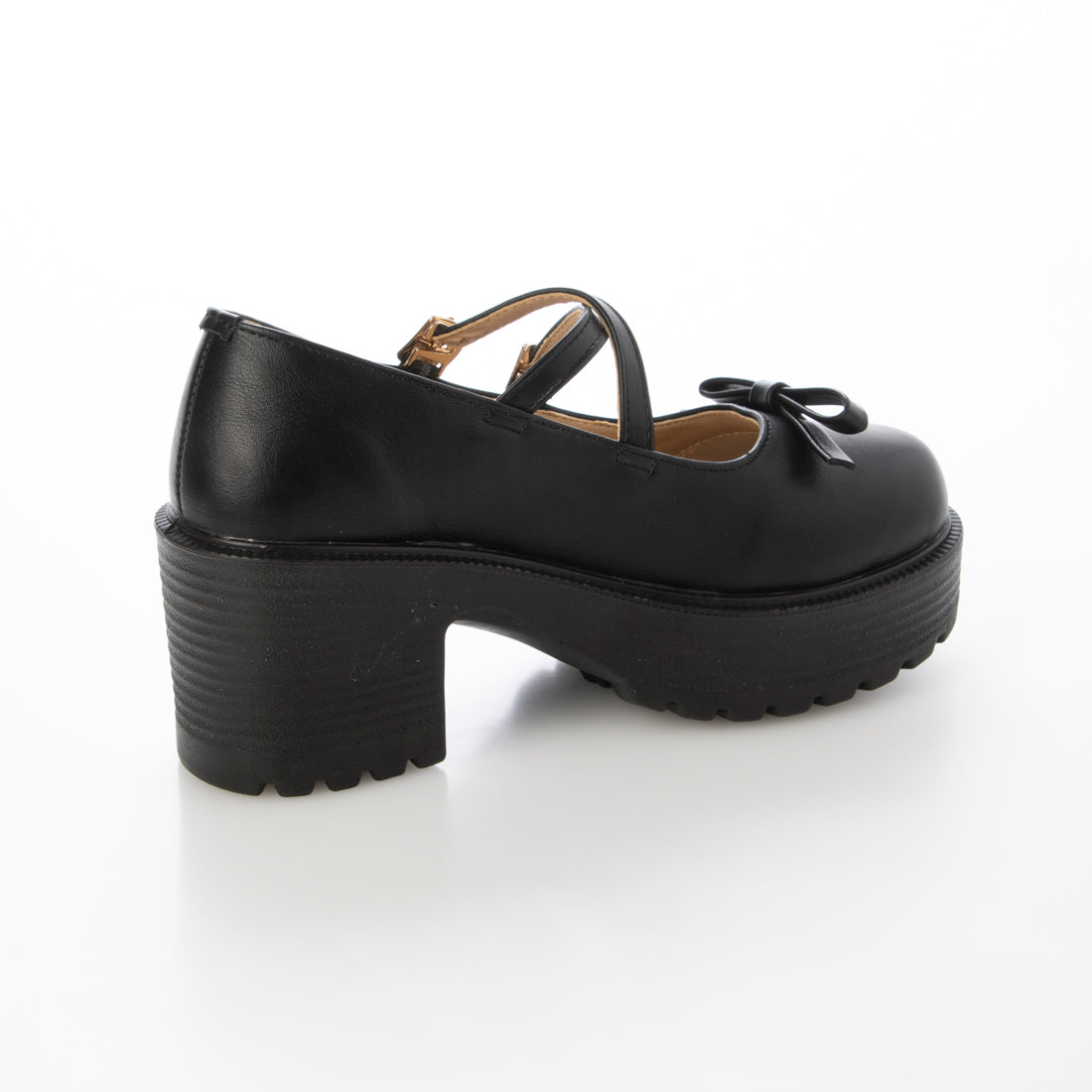 鞋子在衣櫃 -鞋櫃- 輕量厚底 增高 2WAY帶子 蝴蝶結 瑪莉珍 6942