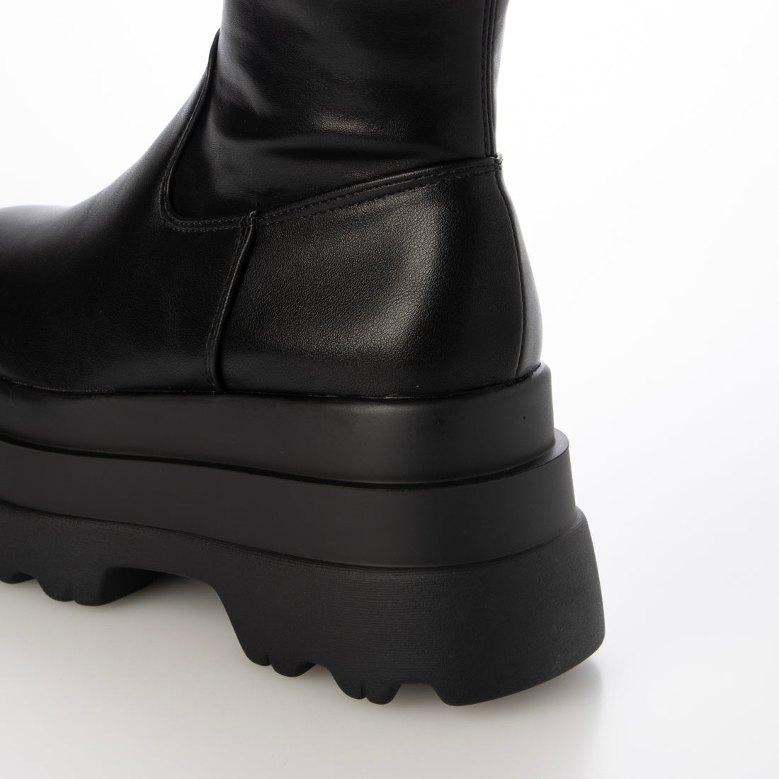 シューズインクローゼット Shoes in Closet -シュークロ- 厚底トリプルソール ストレッチ フィット ロング ブーツ 2895 (ブラック) ブラック