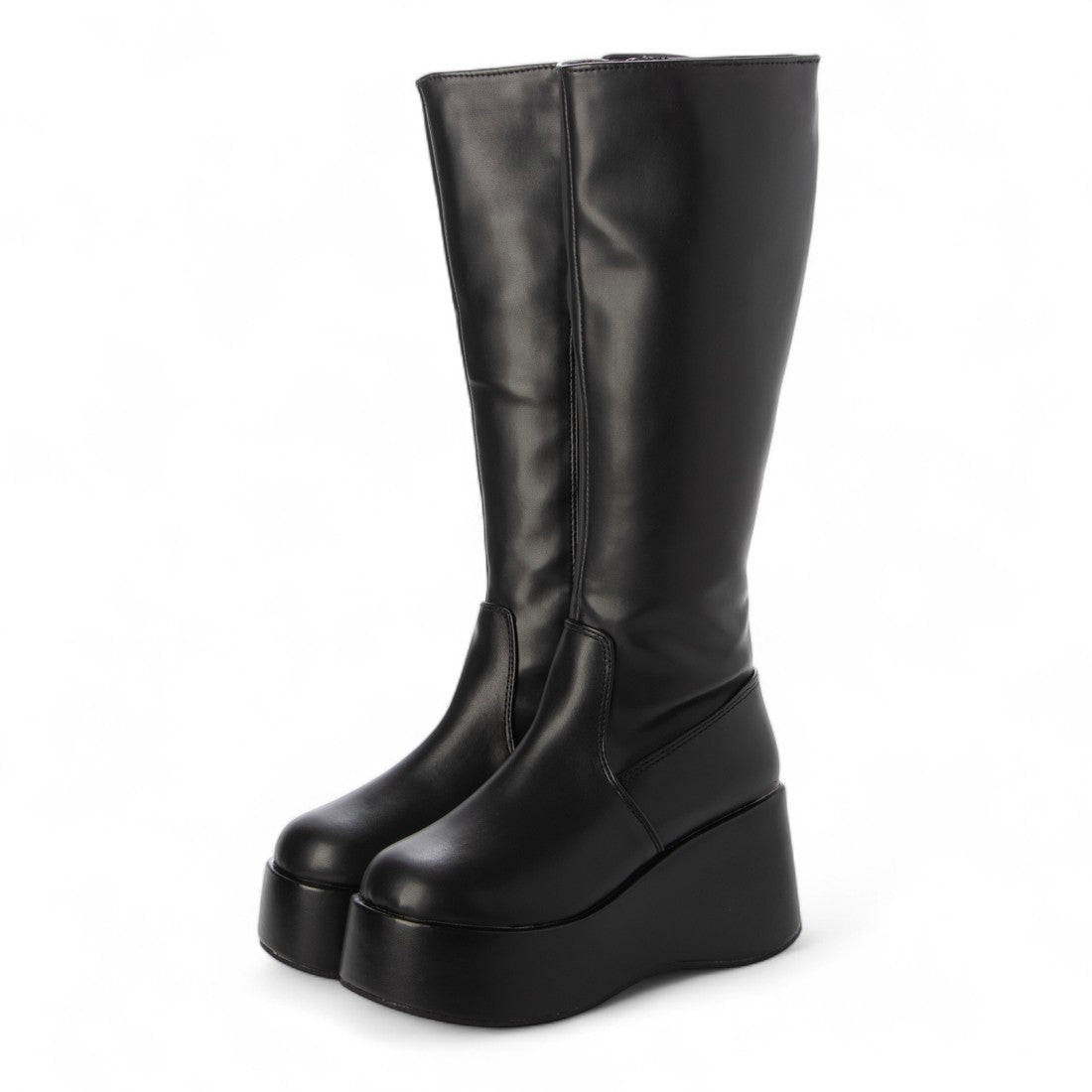 シューズインクローゼット Shoes in Closet -シュークロ- 厚底 プラットフォーム ロングブーツ 2644 (ブラック) ブラック