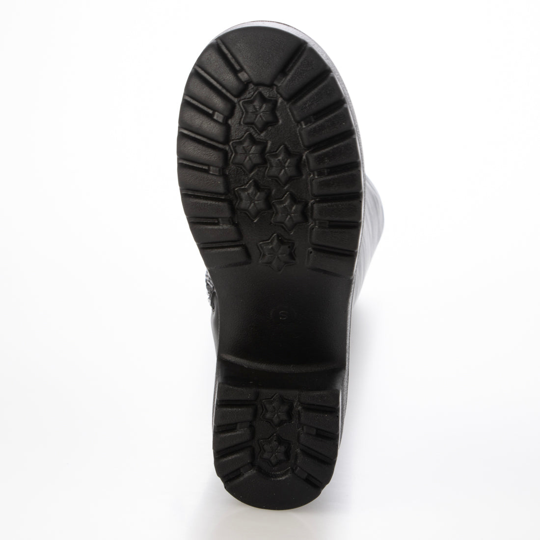 シューズインクローゼット Shoes in Closet -シュークロ- 軽量厚底 ヒールアップ プレーン ロングブーツ 2708 (ブラック) ブラック