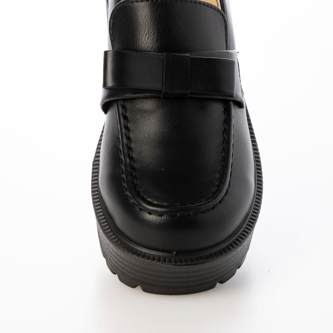 シューズインクローゼット Shoes in Closet -シュークロ- 軽量厚底 ヒールアップ やわらか リボンローファー 6816