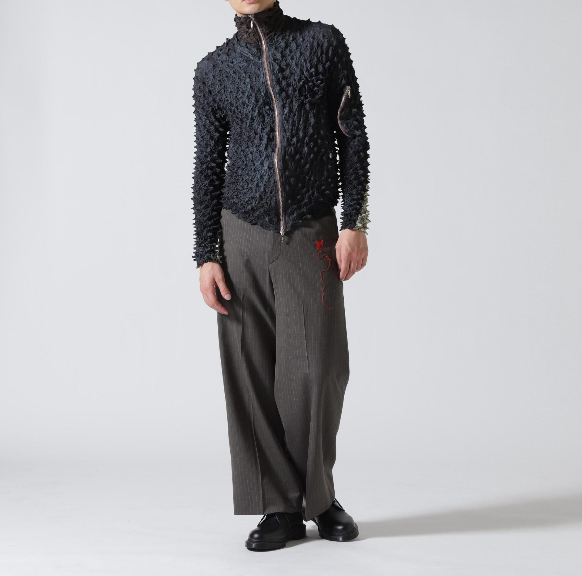 MASU/エムエーエスユー/SPIKY FLIGHT JACKET/M26U6BL002 ブラック