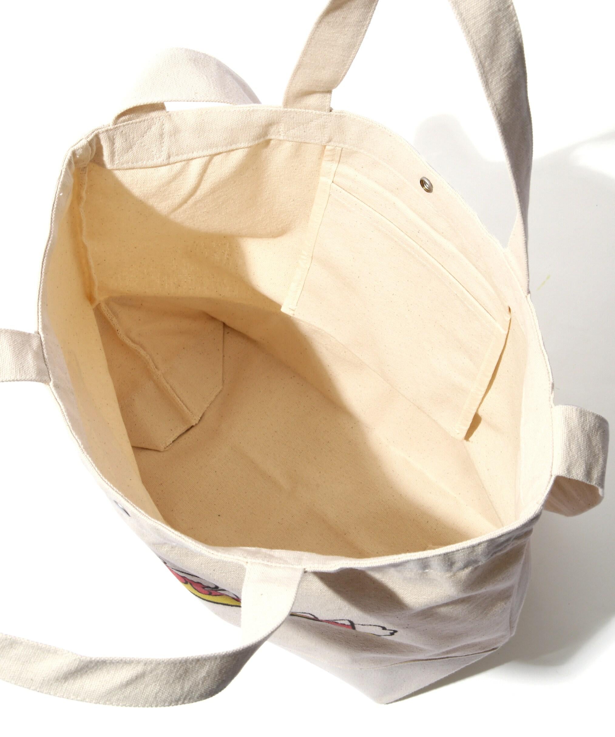 MANASTASH/マナスタッシュ/TOON MT. LOGO 2WAY TOTE RAG ナチュラル4