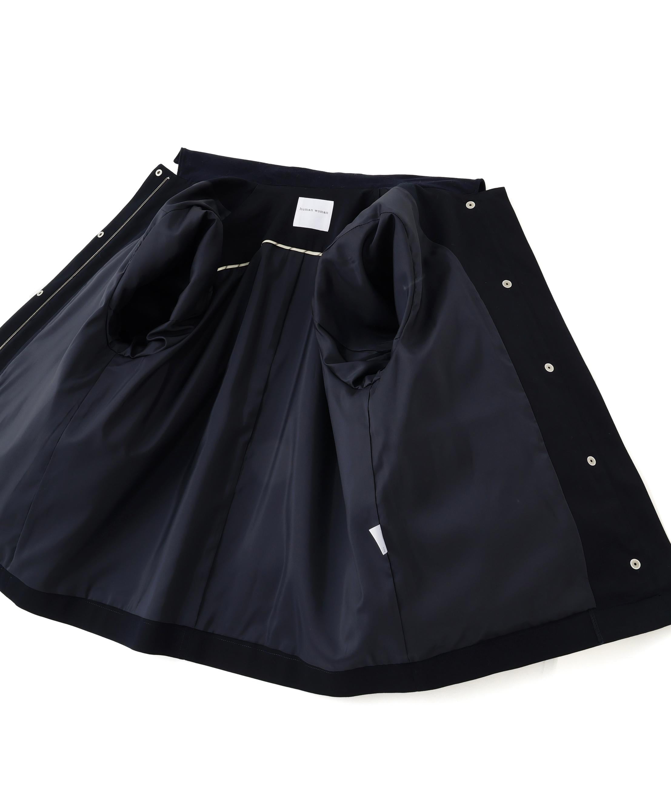 コットンツイルストレッチブルゾン ネイビー×ネイビー