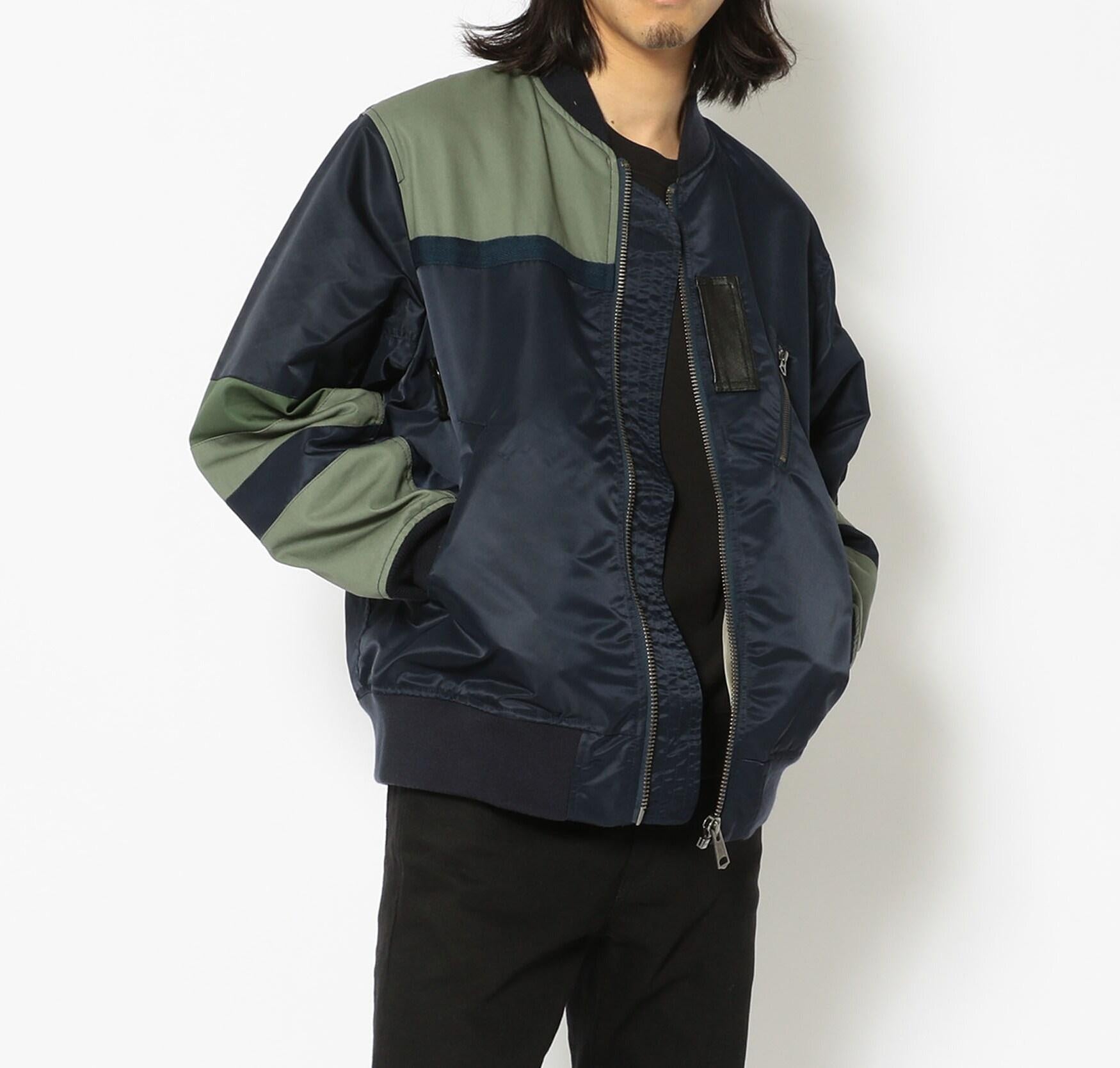 >ET>O G>ADE/レトログレード OVE> >EMAKE MA-1 オーバーリメイクMA-1 ネイビー