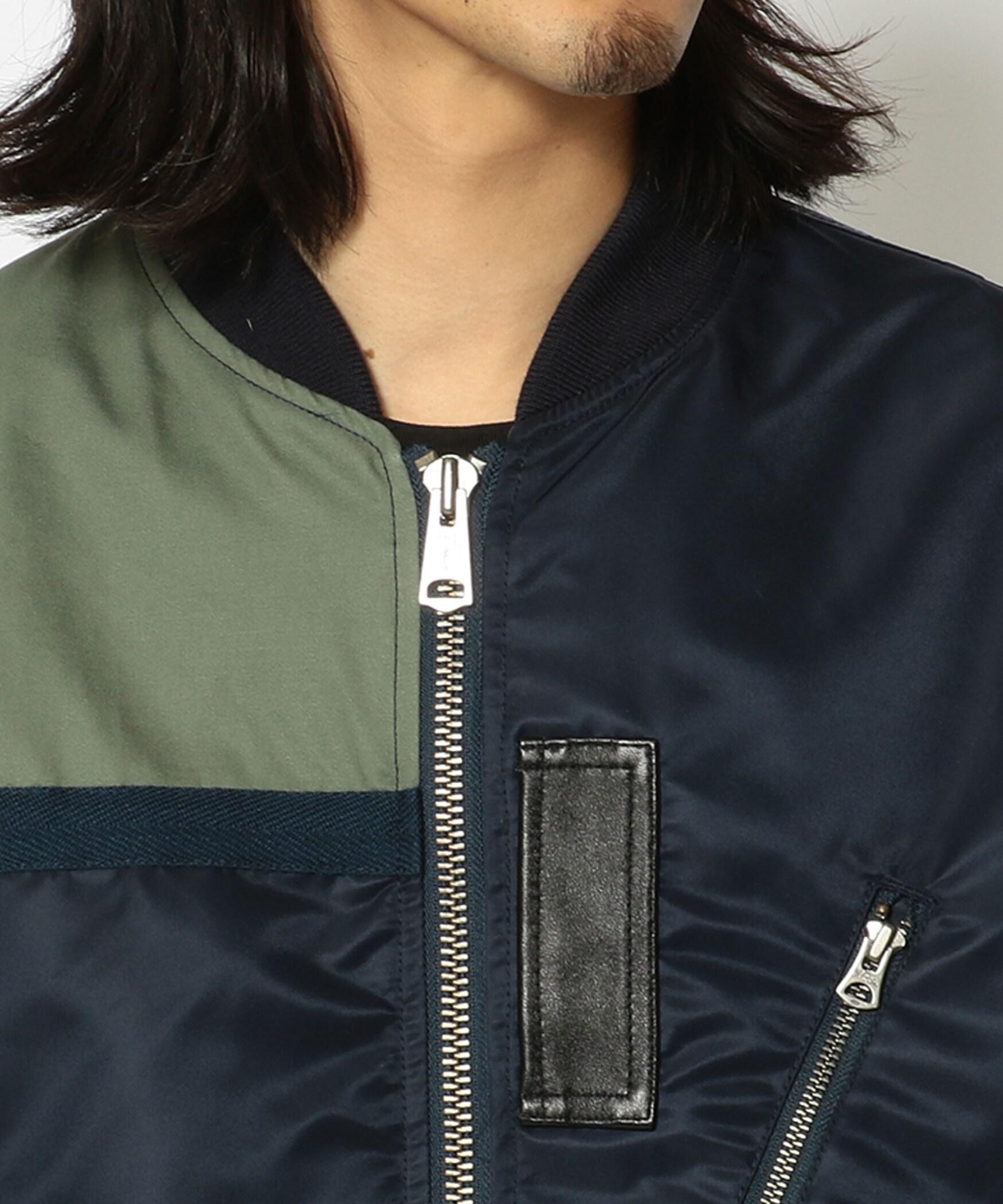 >ET>O G>ADE/レトログレード OVE> >EMAKE MA-1 オーバーリメイクMA-1 ネイビー