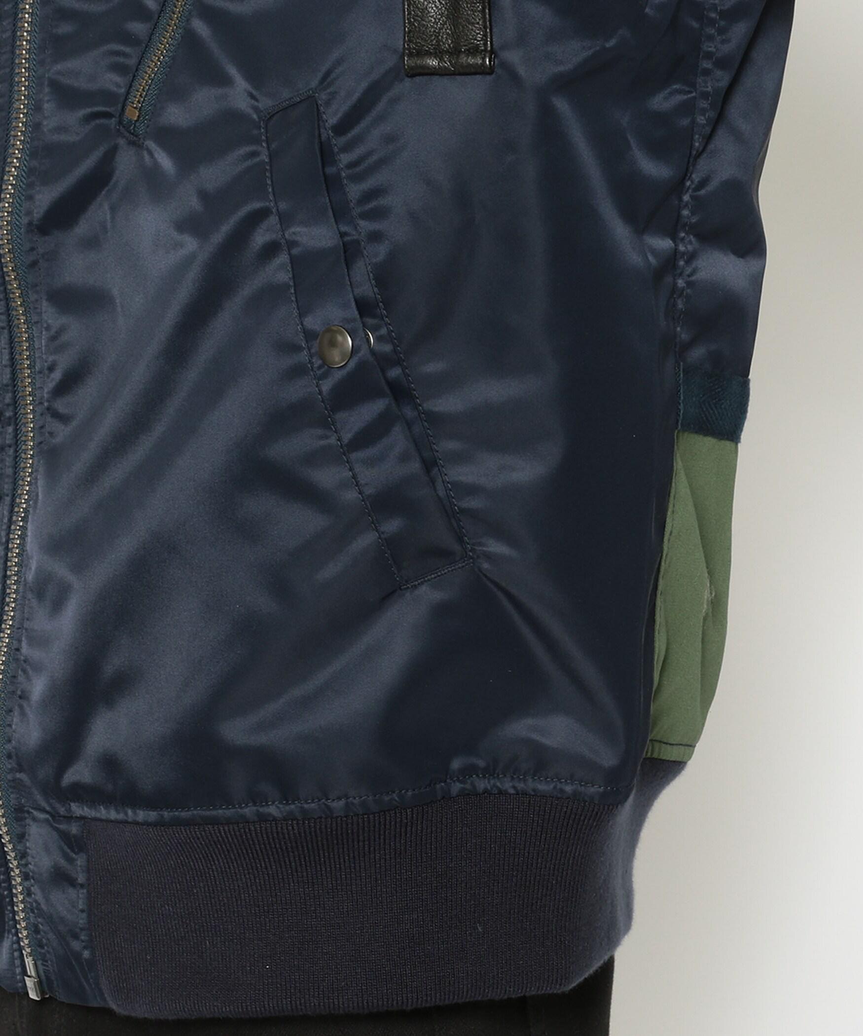 >ET>O G>ADE/レトログレード OVE> >EMAKE MA-1 オーバーリメイクMA-1 ネイビー