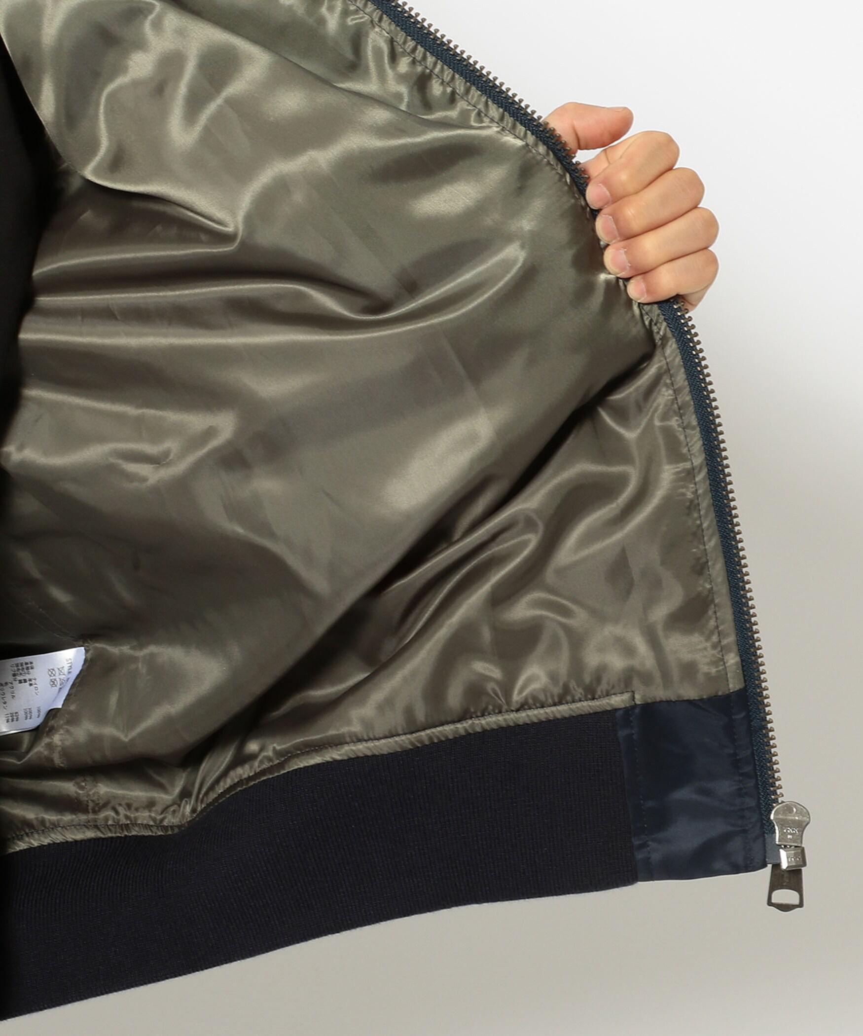 >ET>O G>ADE/レトログレード OVE> >EMAKE MA-1 オーバーリメイクMA-1 ネイビー