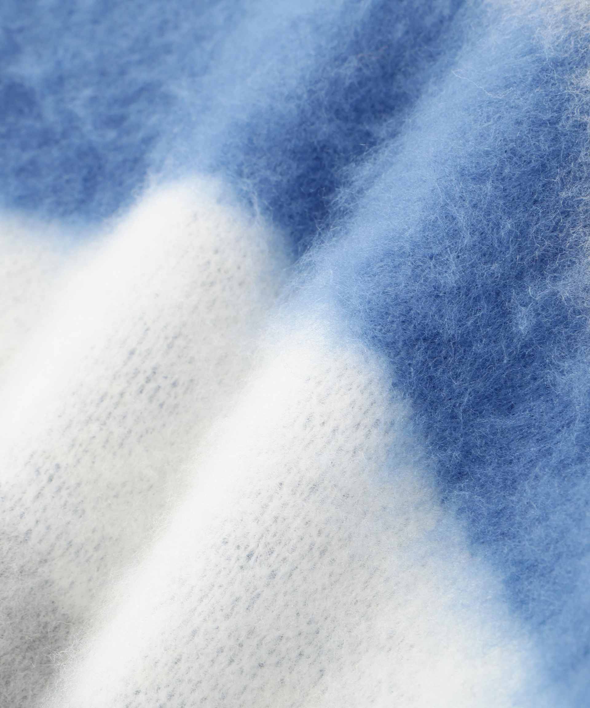 起毛ニュアンス柄ニット グレー