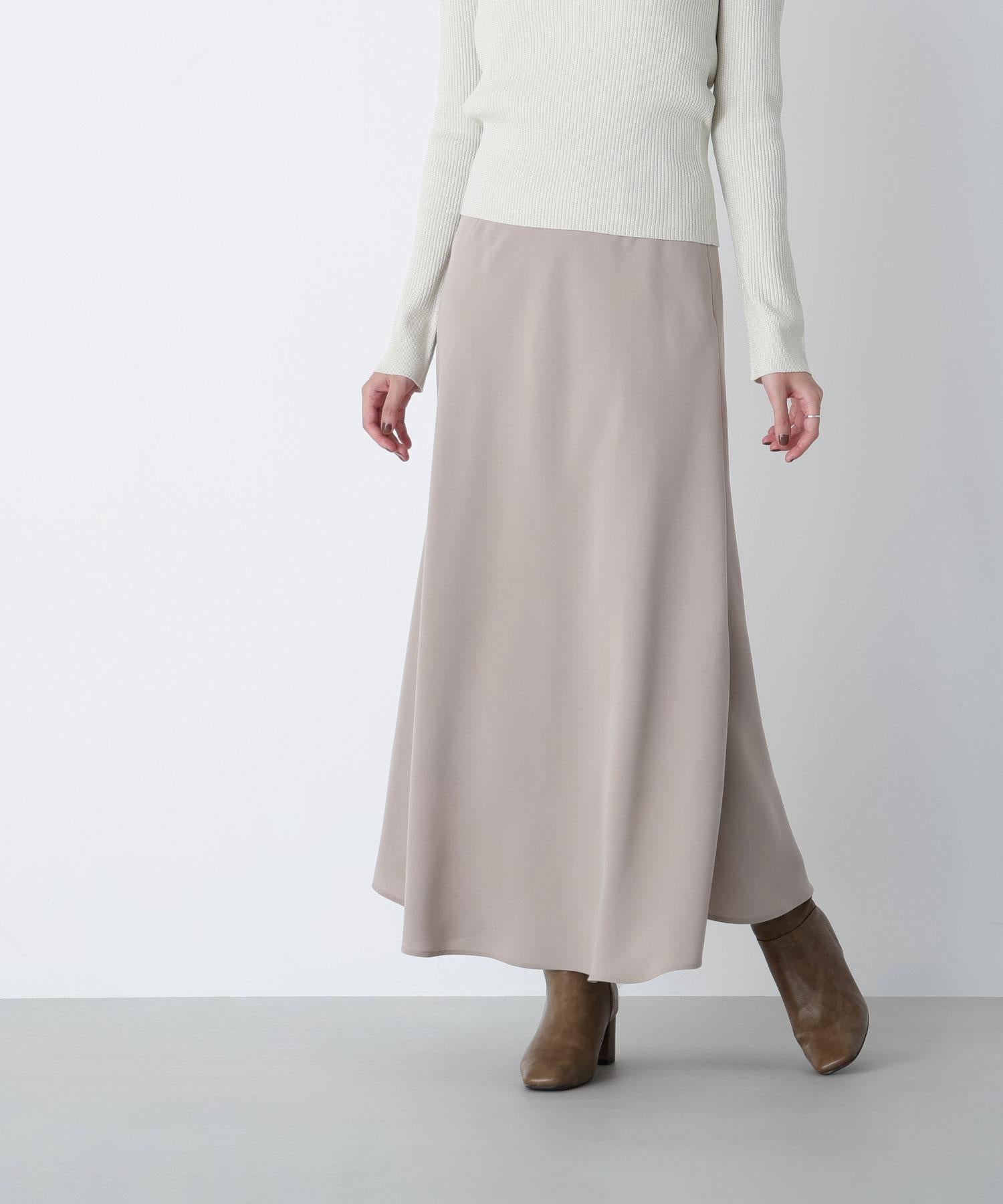 ピーチタッチナロースカート モカベージュ