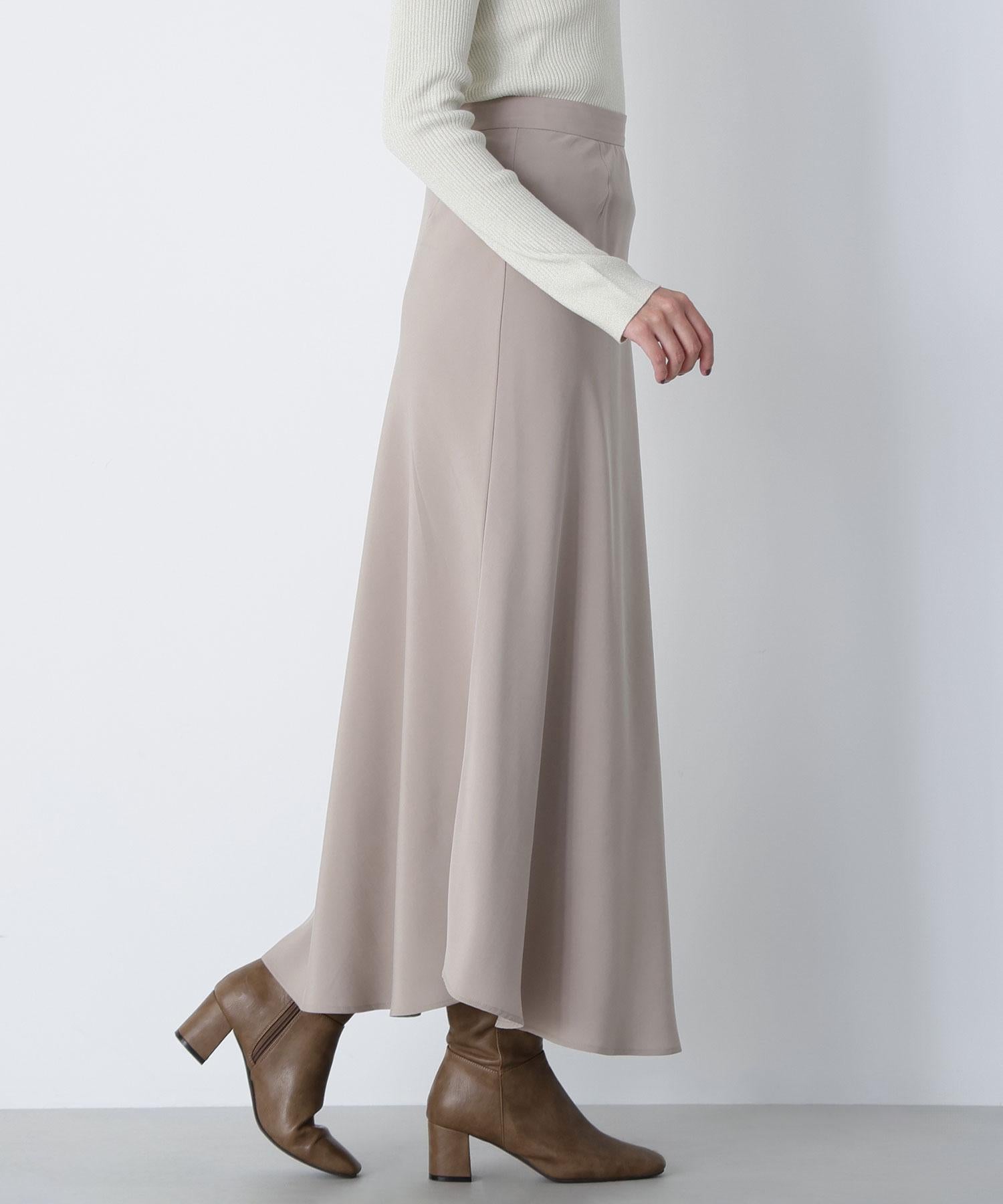 ピーチタッチナロースカート モカベージュ