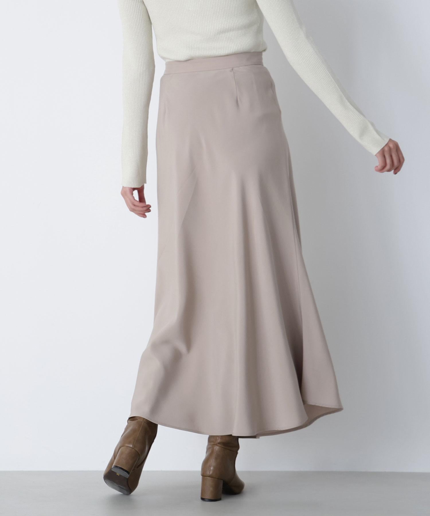 ピーチタッチナロースカート モカベージュ