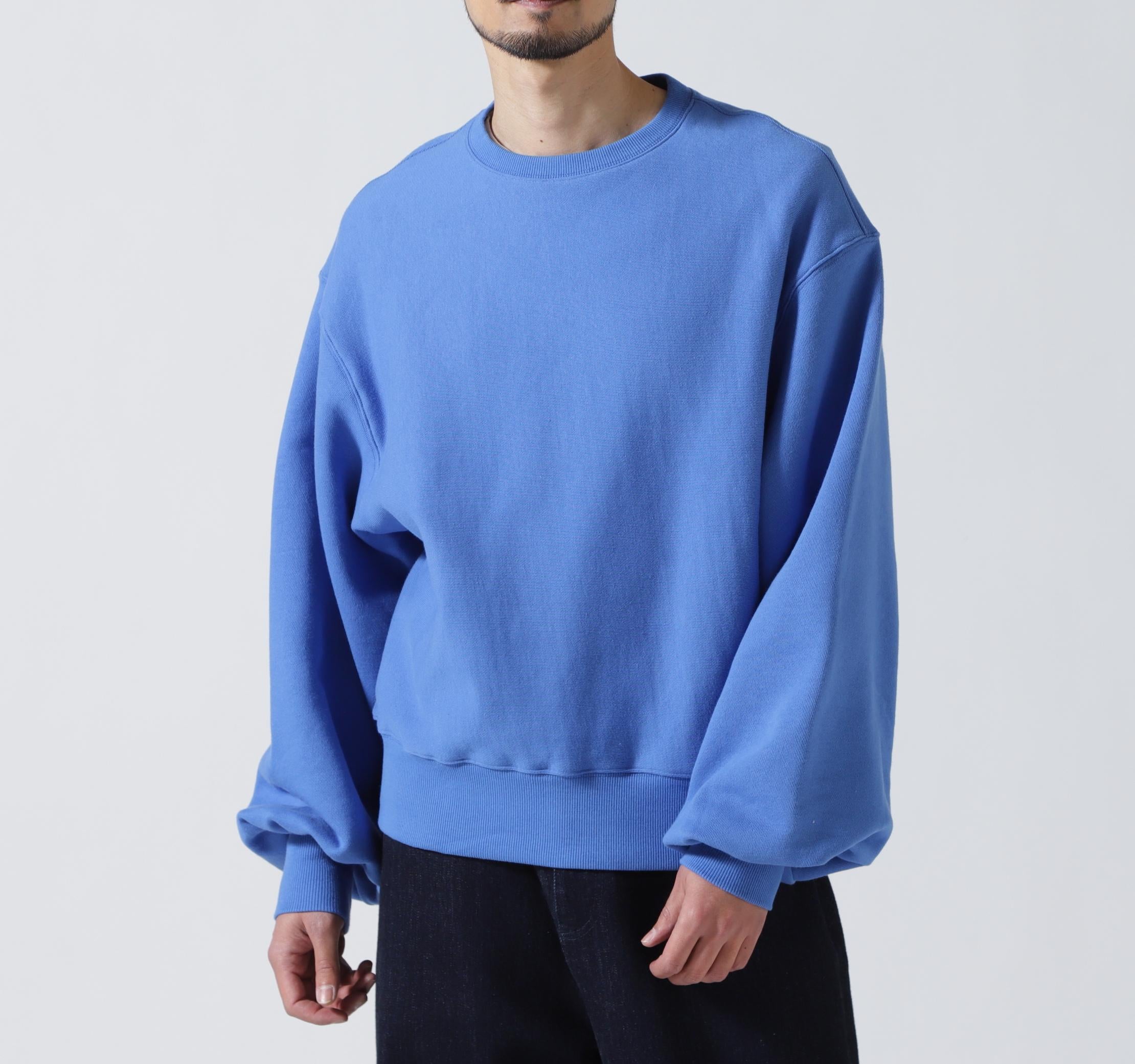 Toironier/トワロニエ/PLAIN SWEAT SHIRTS ブルー
