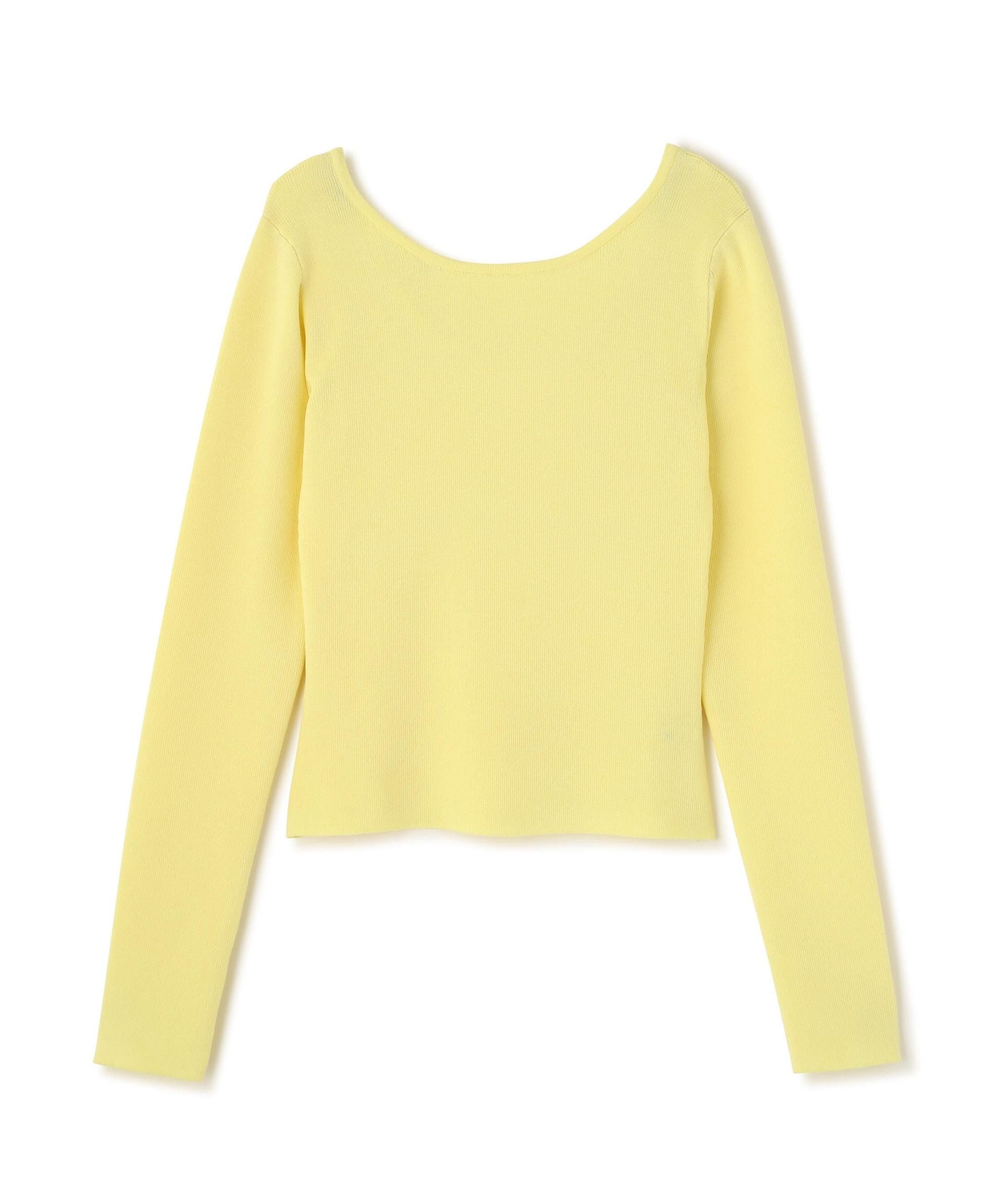 バックオープンニット イエロー