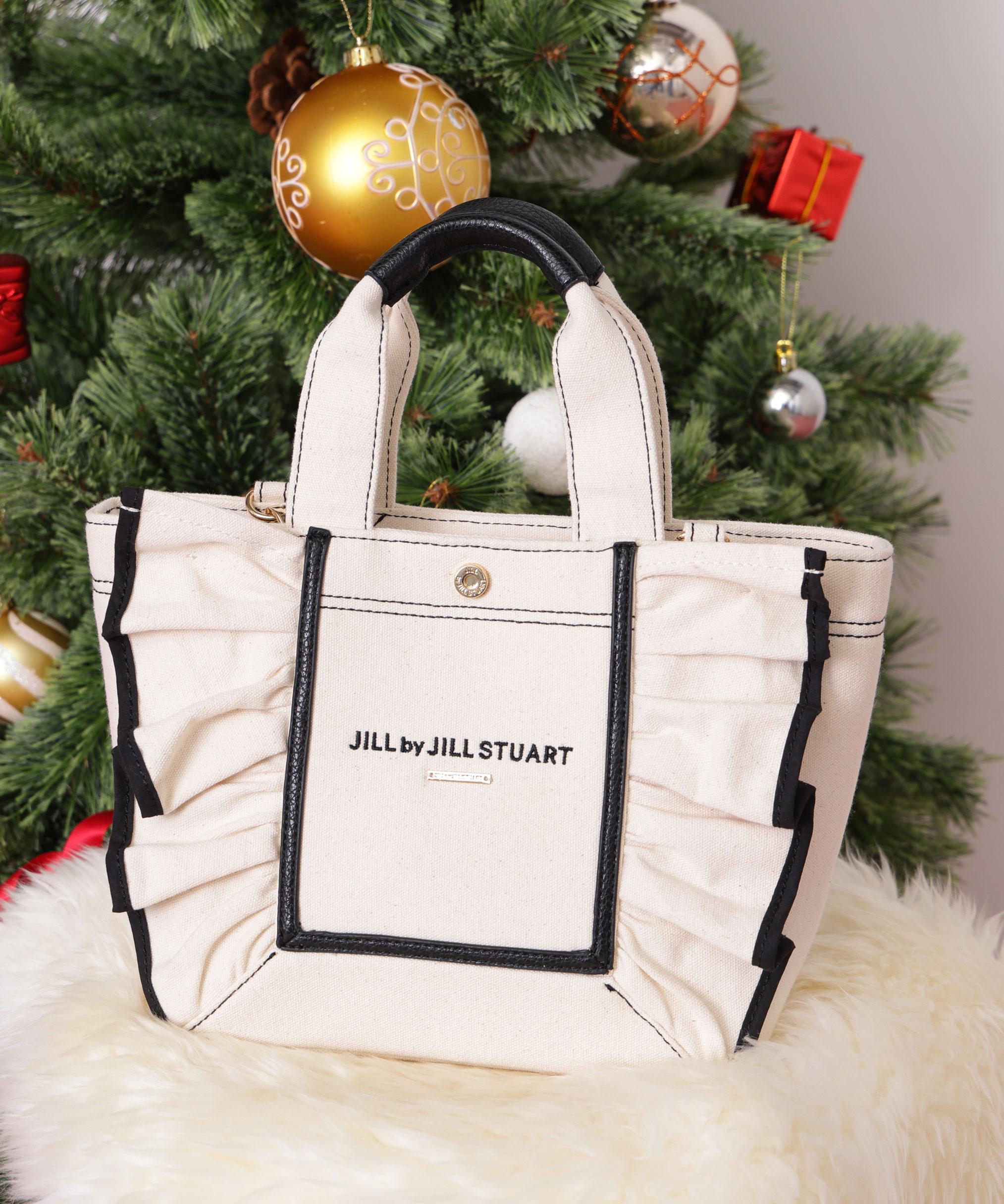 フレームフリルトート ホワイト