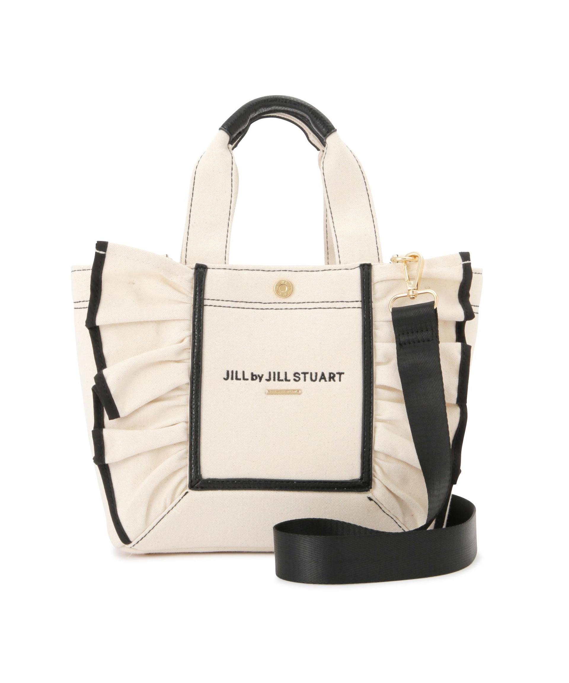 フレームフリルトート ホワイト