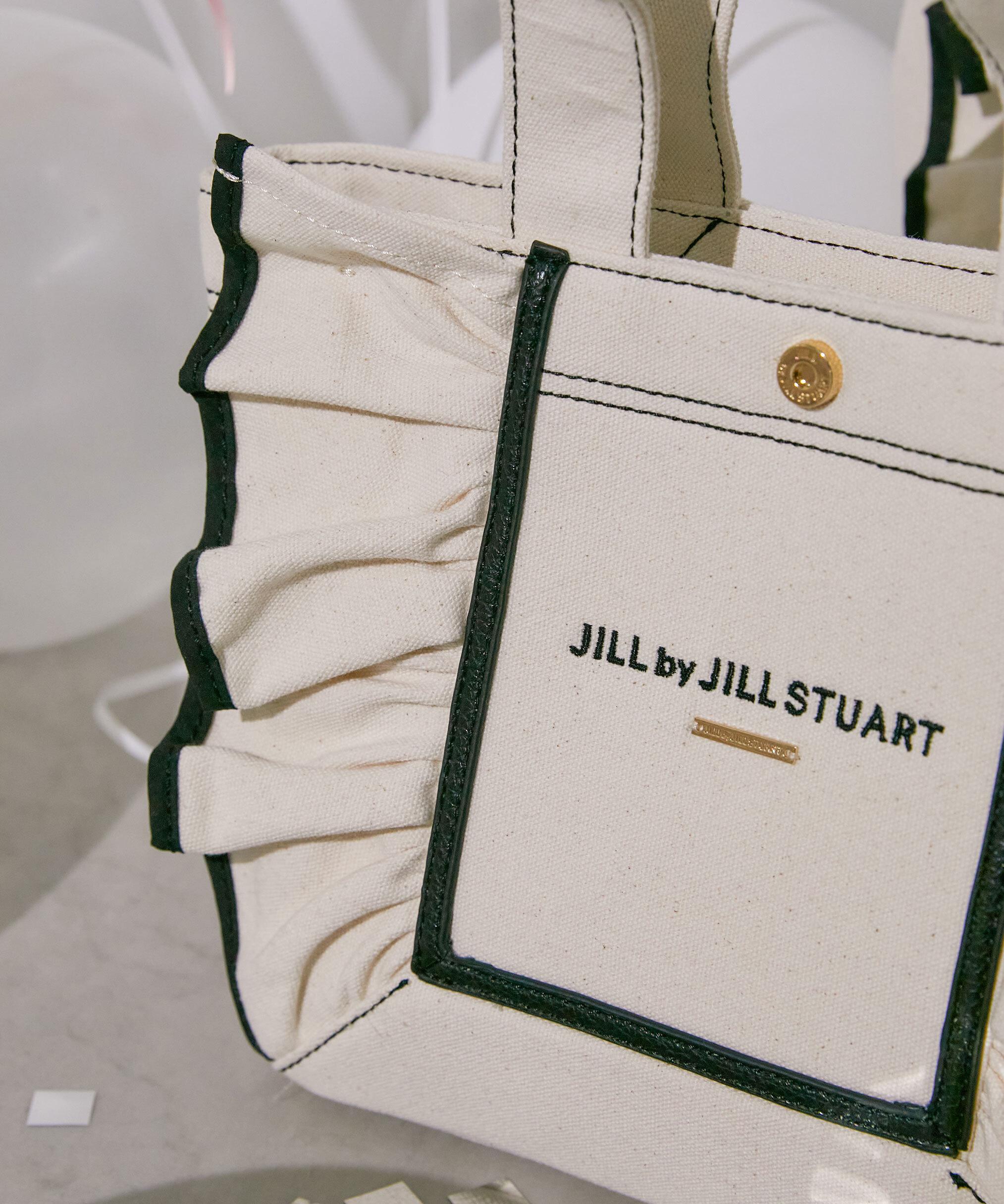 フレームフリルトート ホワイト