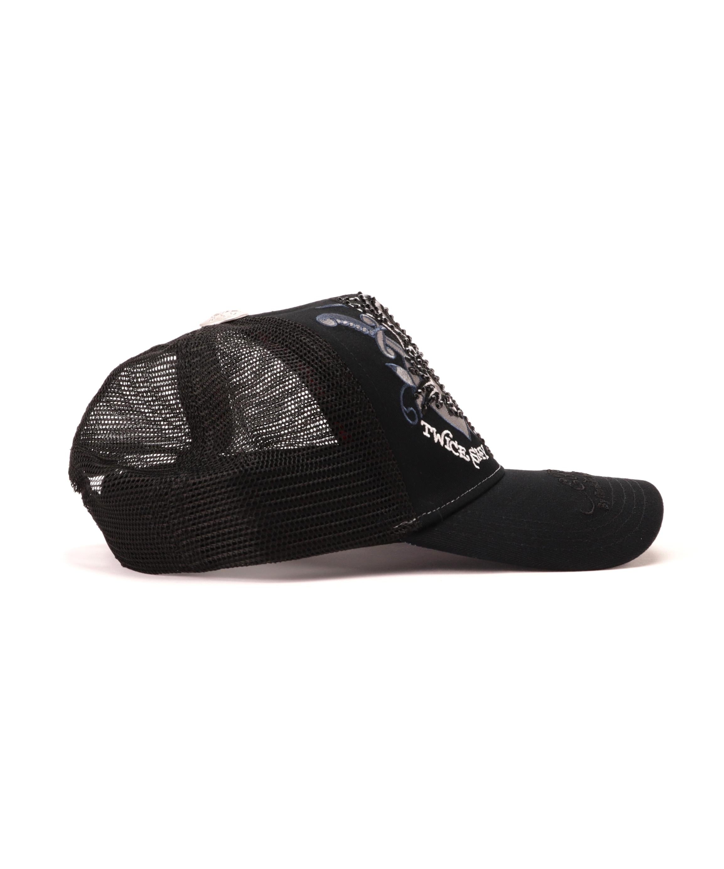 Ed Hardy/エド ハーディー/ED HARDY LEOPARD R-STONE CAP ブラック