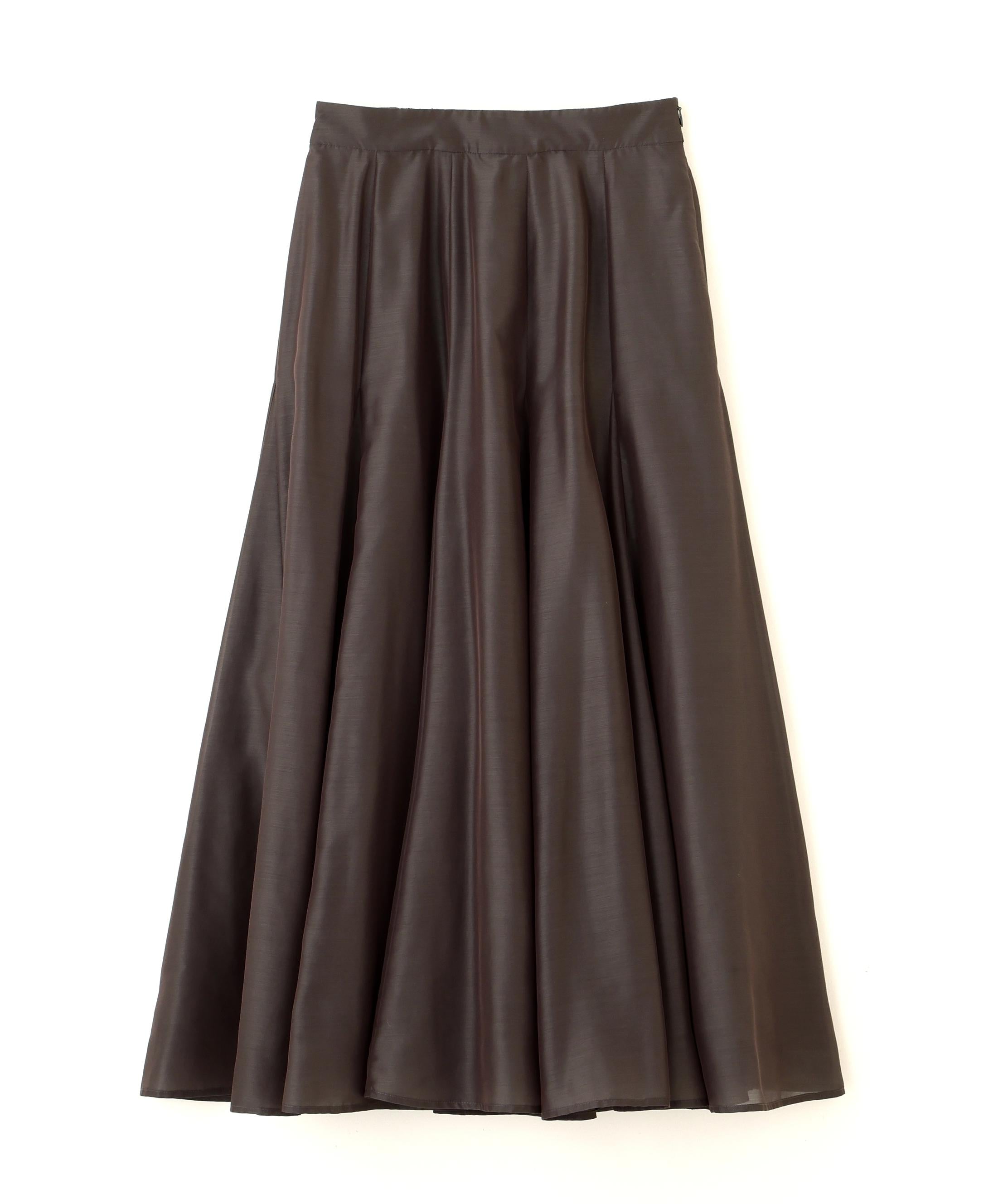 シャイニーシアーボイルスカート チャコール1