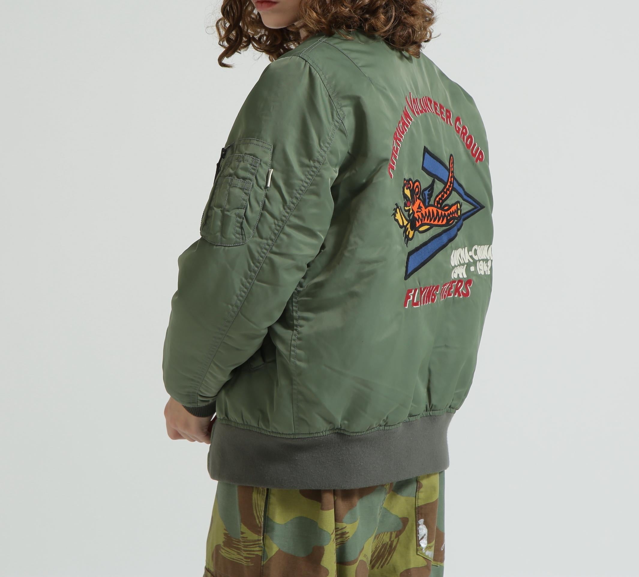 《WOMAN/直営店限定》WASHED MA-1 FLYING TIGE>S セージ1