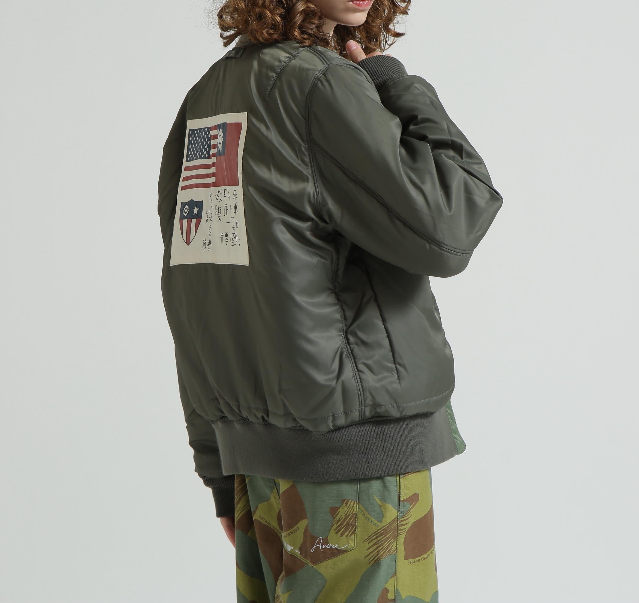 《WOMAN/直営店限定》WASHED MA-1 FLYING TIGE>S セージ1