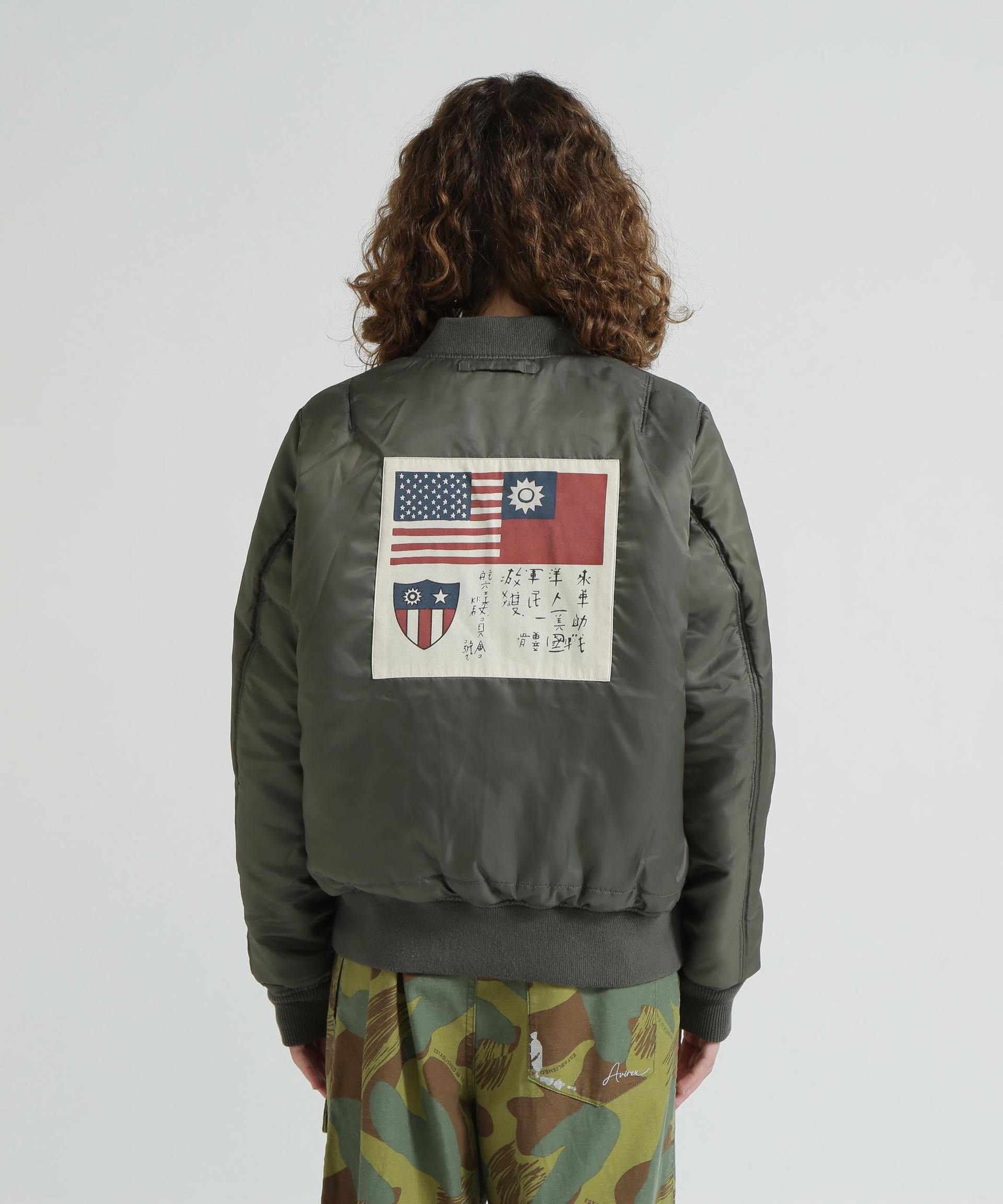 《WOMAN/直営店限定》WASHED MA-1 FLYING TIGE>S セージ1