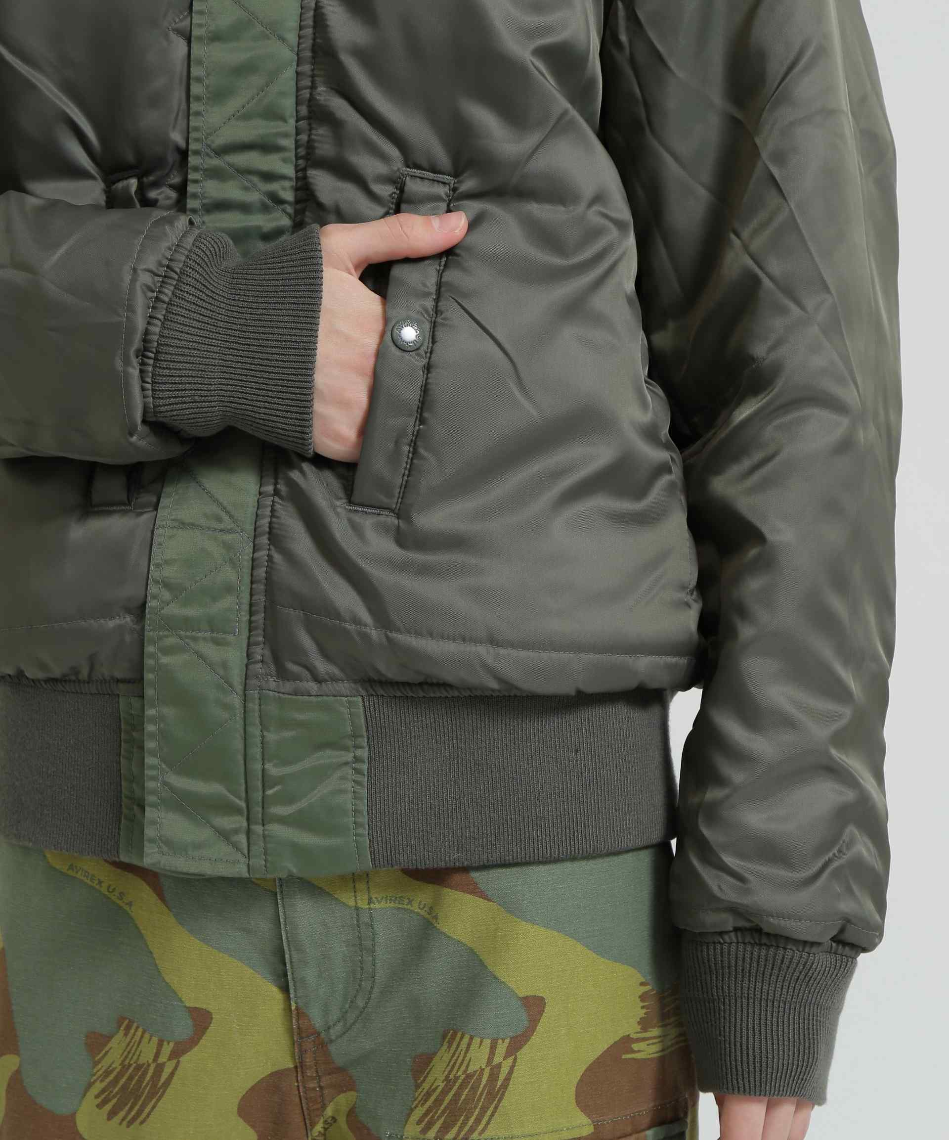 《WOMAN/直営店限定》WASHED MA-1 FLYING TIGE>S セージ1