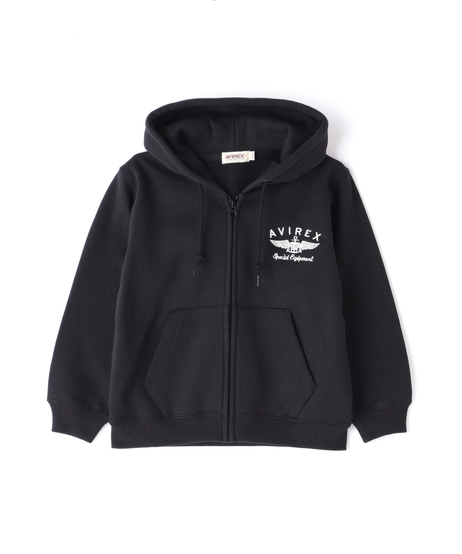 トップス AVIREX VARSITY LOGO SWEAT ZIP UP PARKA s-l400.jpg