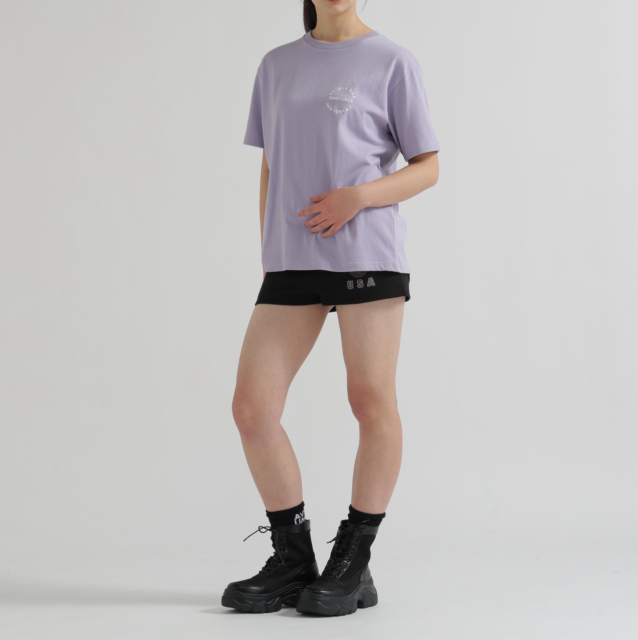 《WOMAN/直営店限定》VARSITY FLAG SHORT PANTS ブラック