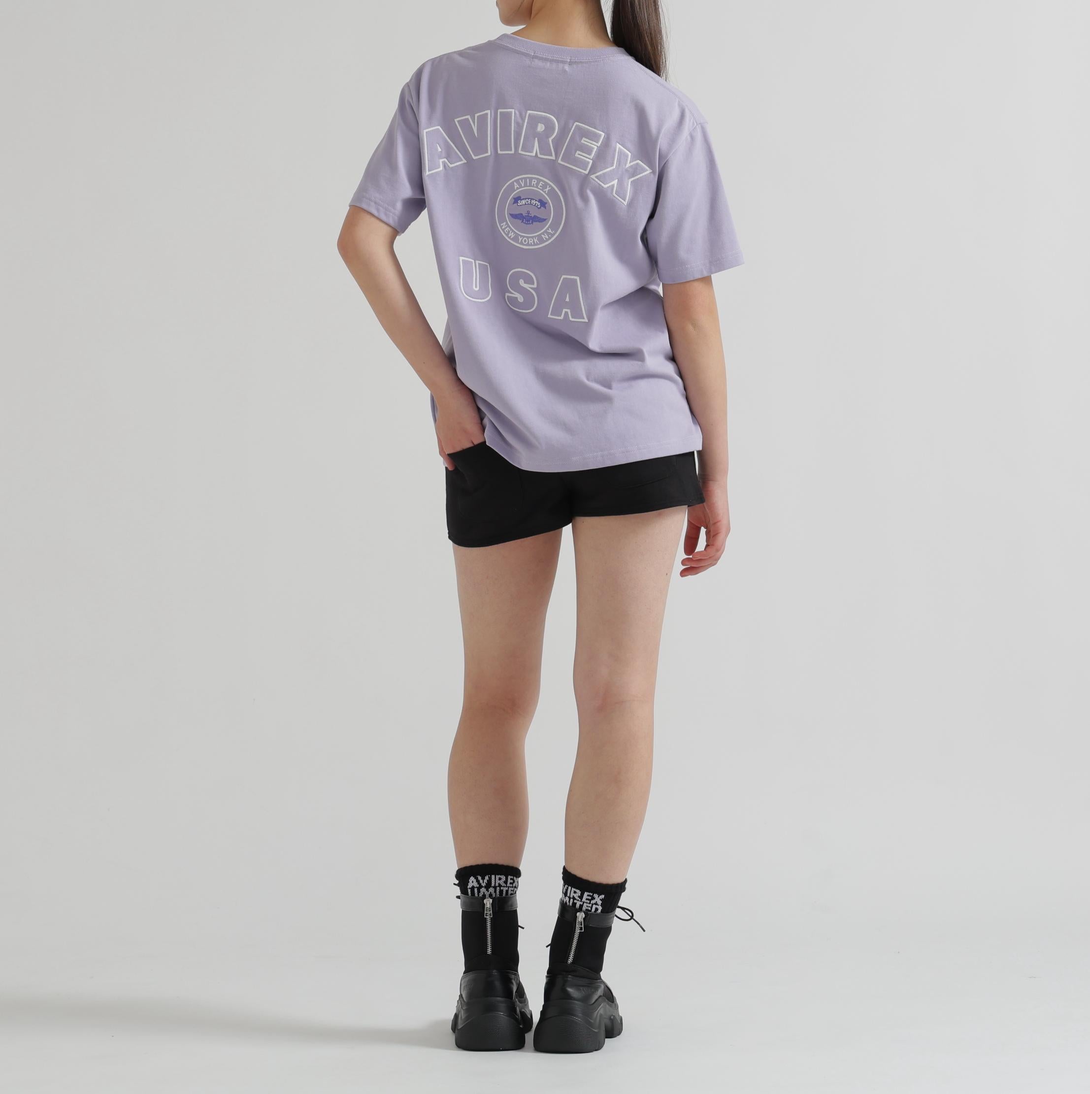 《WOMAN/直営店限定》VARSITY FLAG SHORT PANTS ブラック