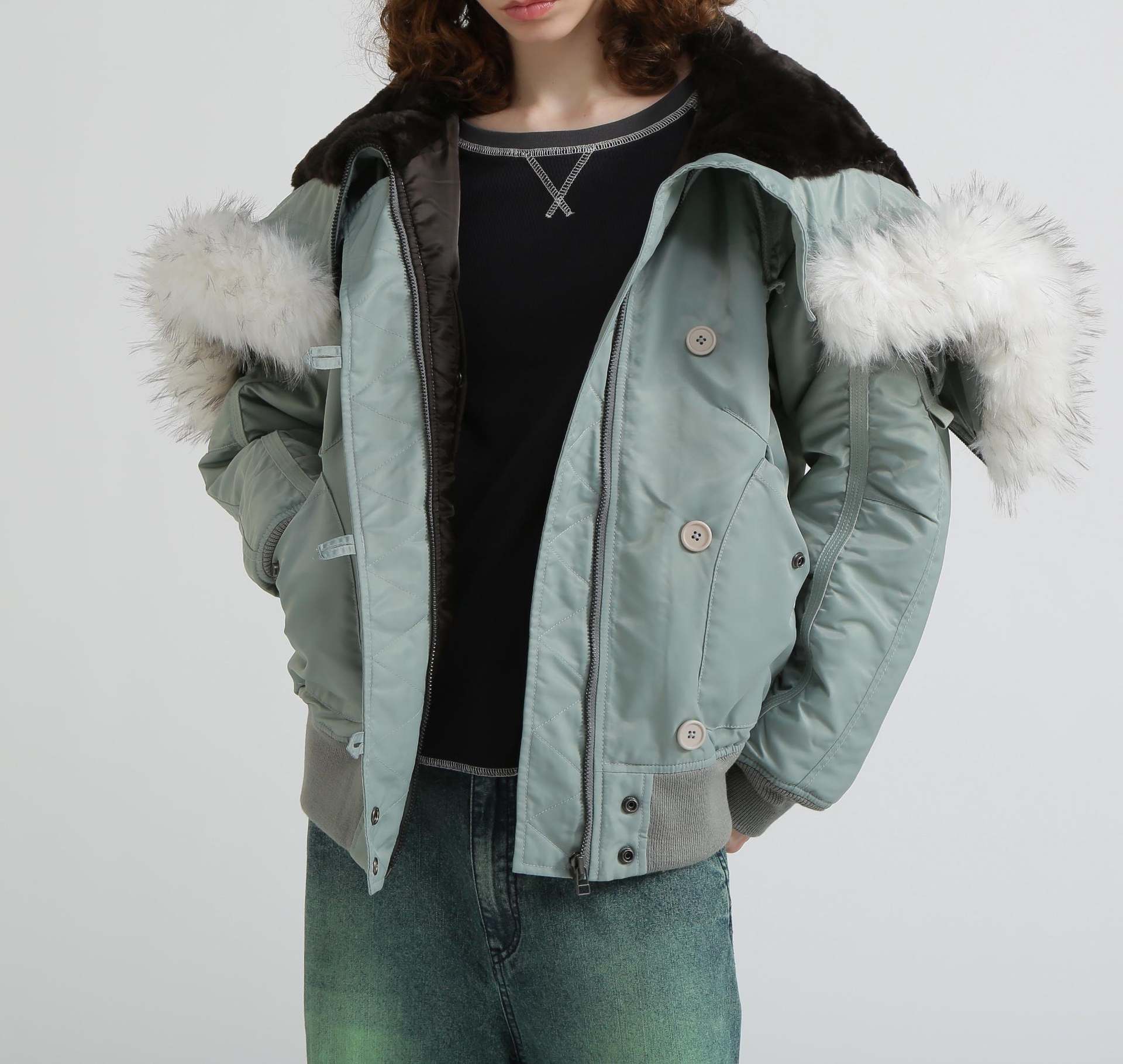 《直営店限定》TAPE GATHER N-2B グリーン