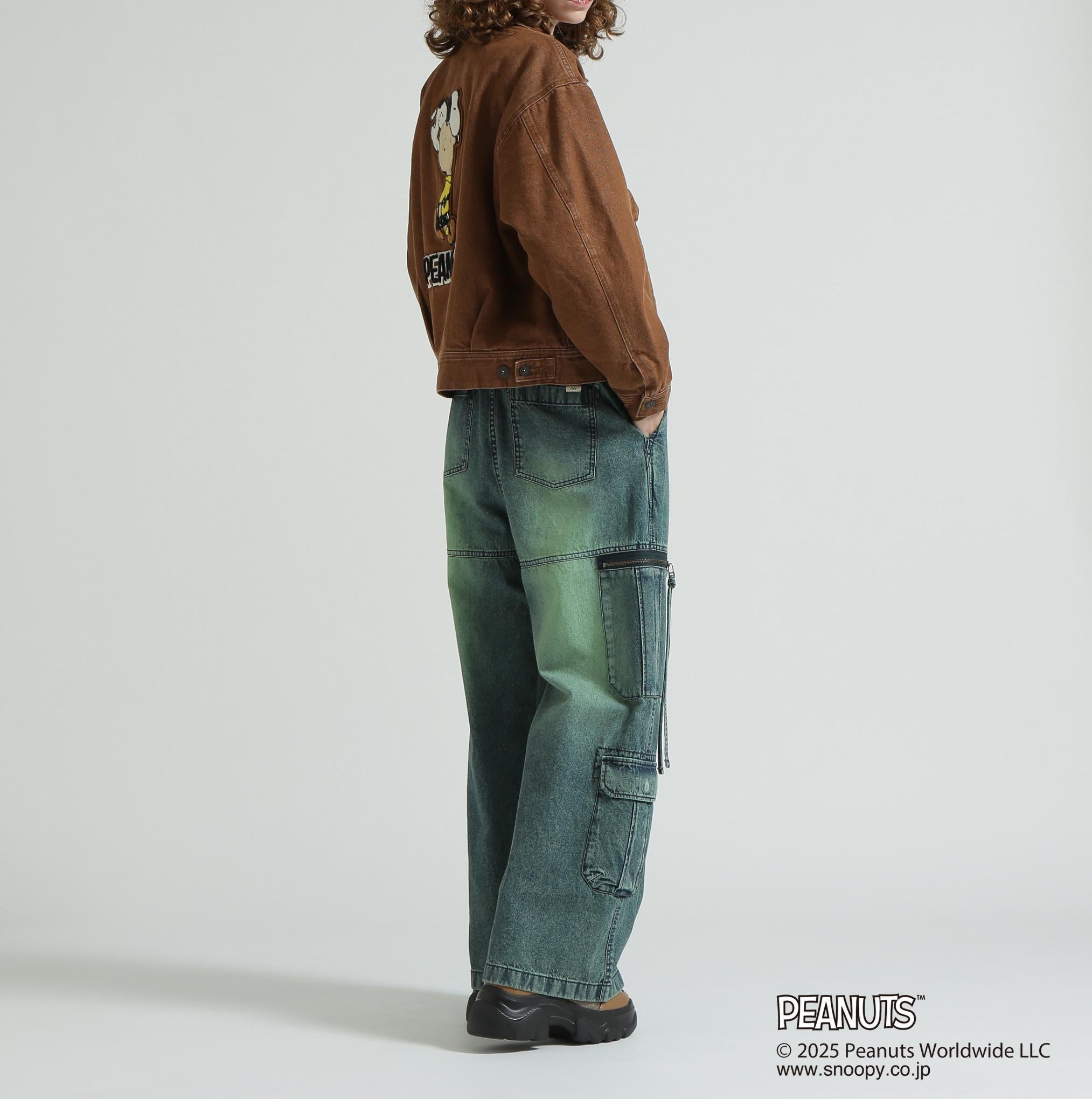 《AVIREX × PEANUTS》DENIM WORK JACKET / デニムワークジャケット / ピーナッツ / アヴィレックス ブラウン