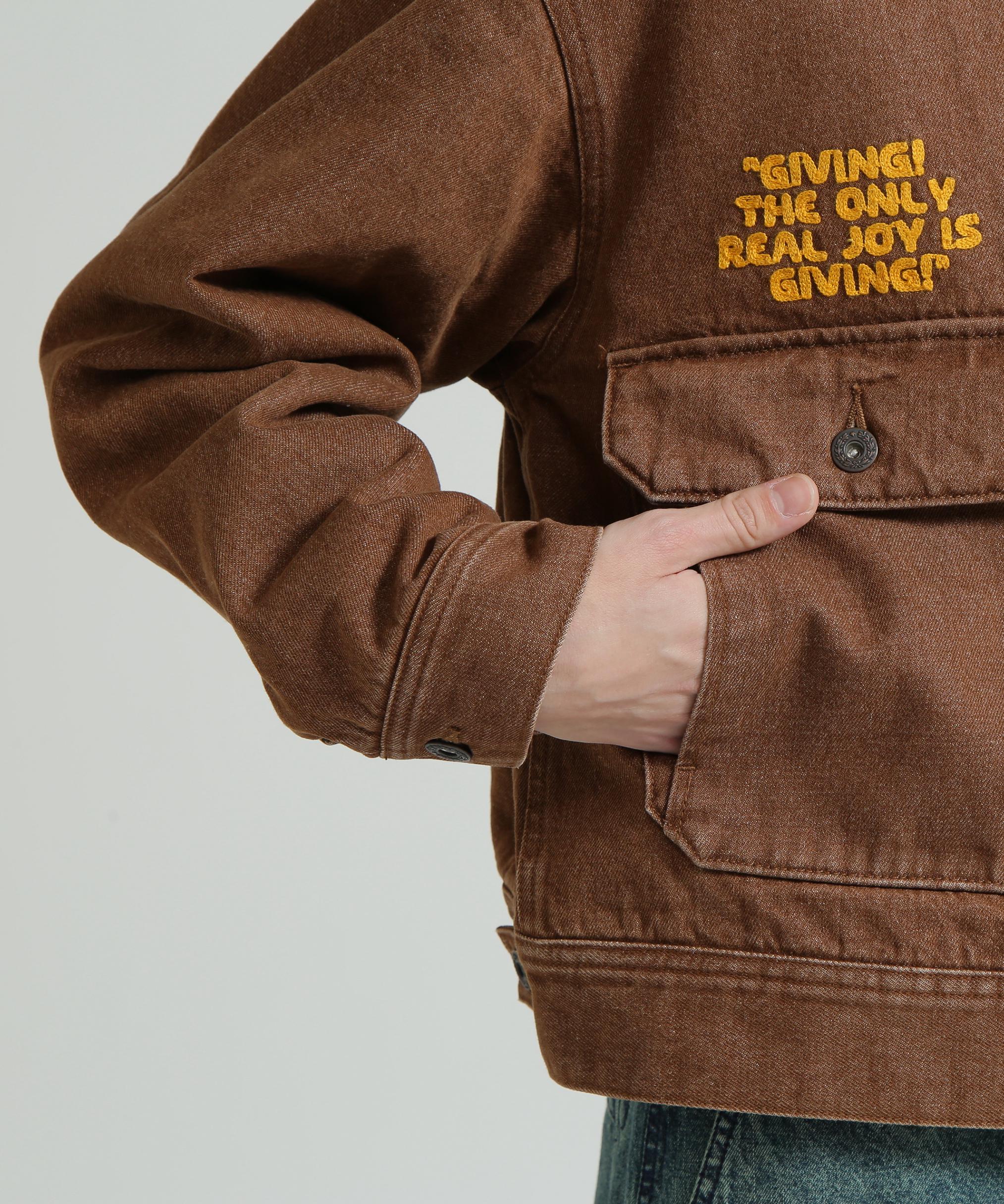 《AVIREX × PEANUTS》DENIM WORK JACKET / デニムワークジャケット / ピーナッツ / アヴィレックス ブラウン