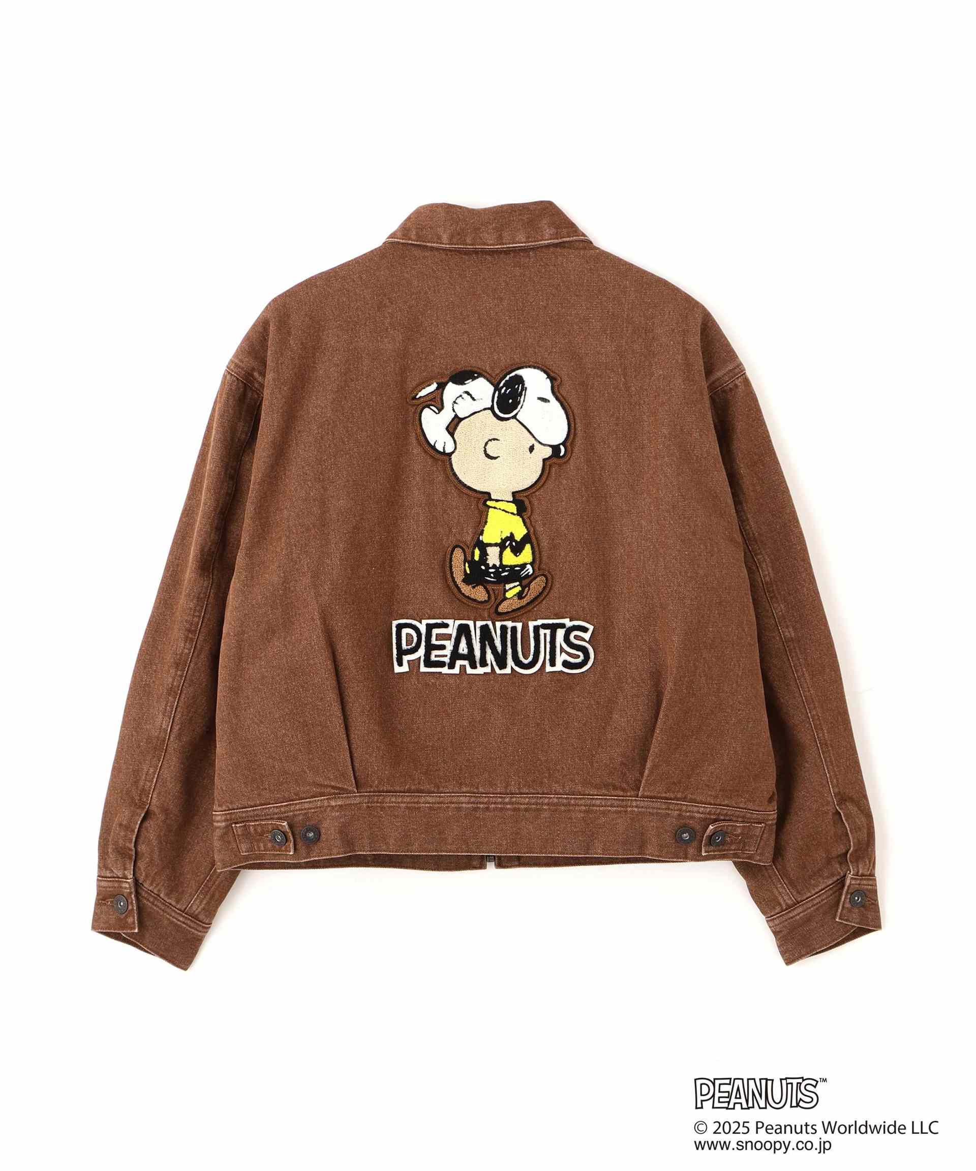 《AVIREX × PEANUTS》DENIM WORK JACKET / デニムワークジャケット / ピーナッツ / アヴィレックス ブラウン