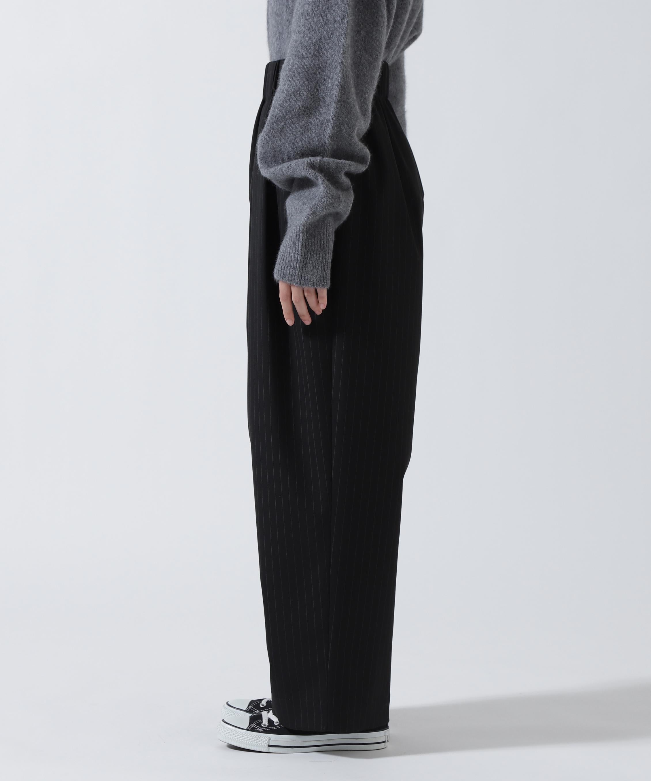 DROIT BELLO(ドロイトベロ)ストライプパンツ ブラック