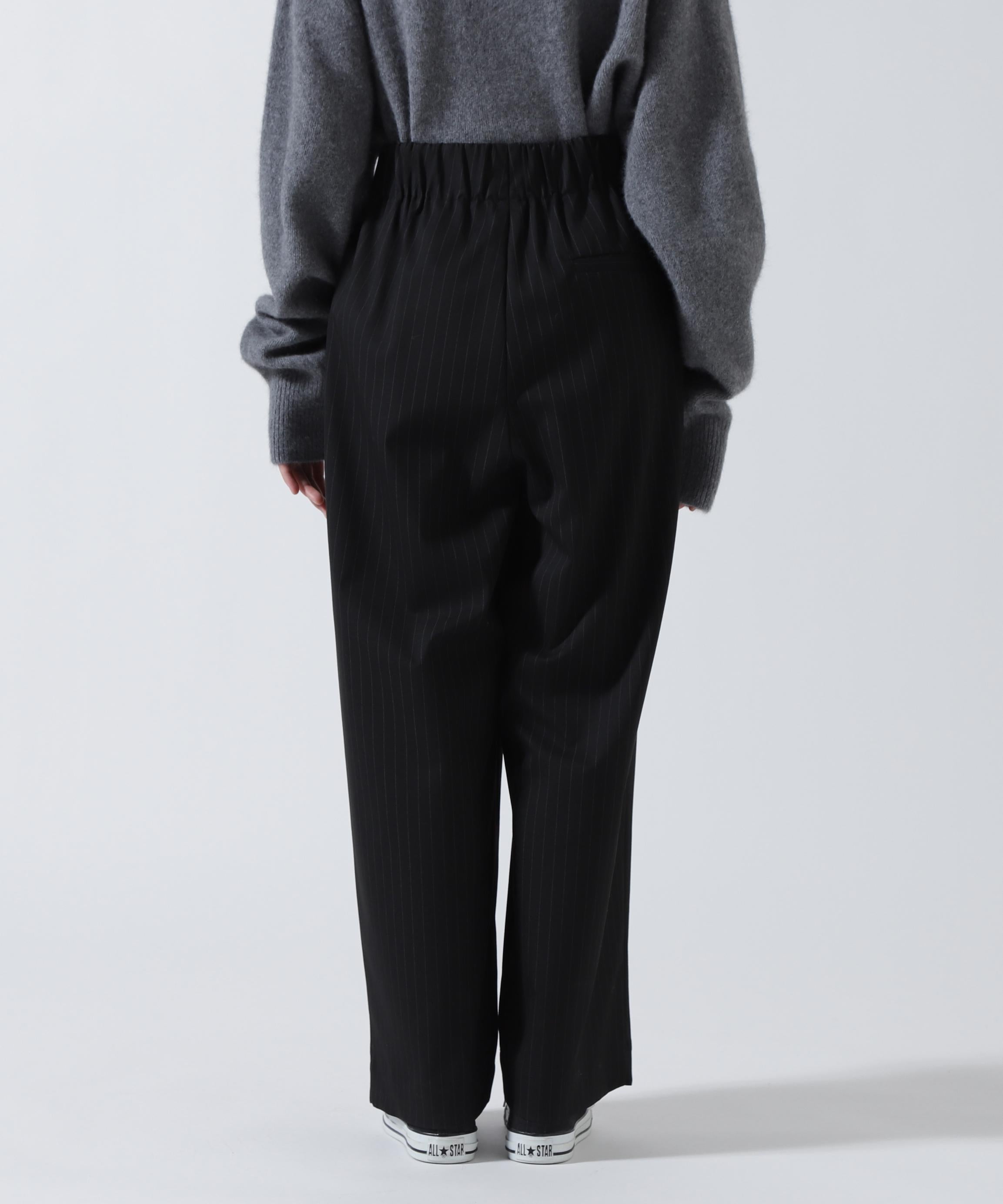 DROIT BELLO(ドロイトベロ)ストライプパンツ ブラック