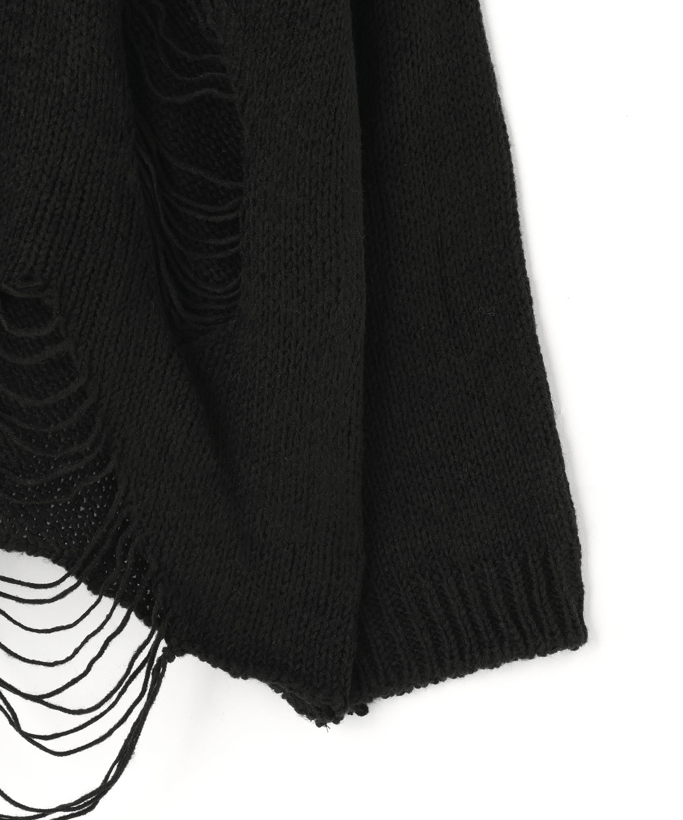 SIS/エスアイエス/Damage Knit ブラック