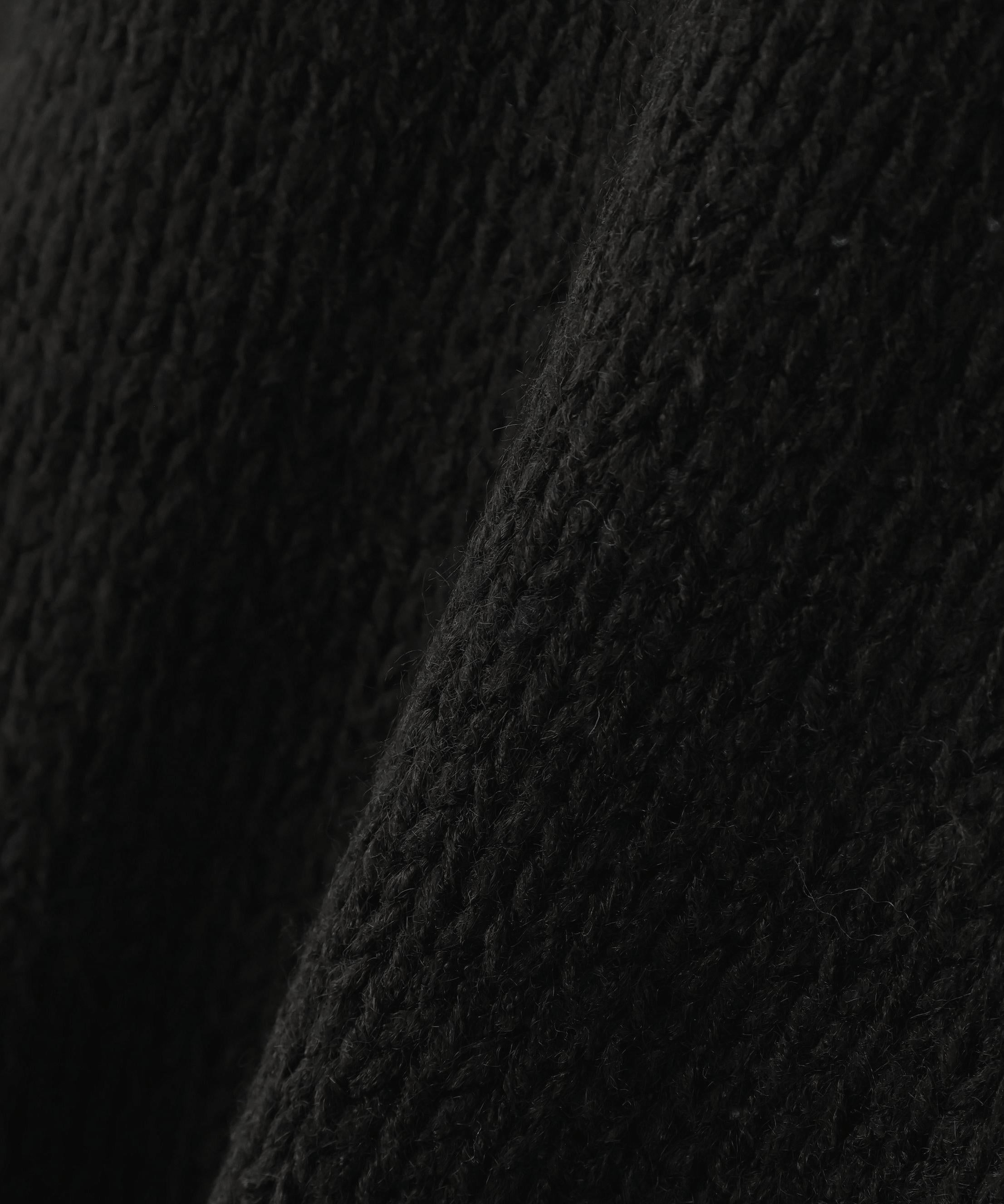 SIS/エスアイエス/Damage Knit ブラック