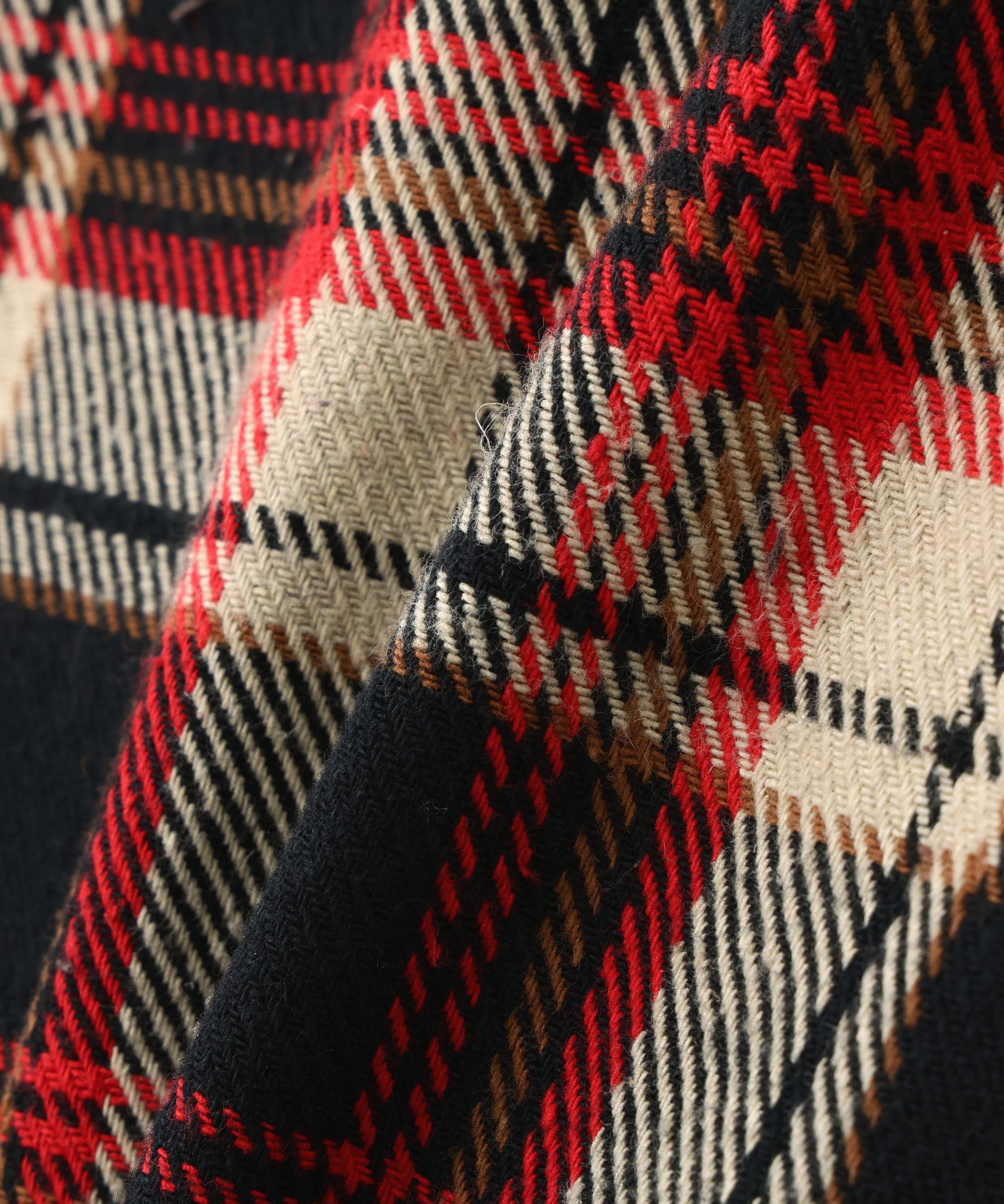 F><13NDS/フレンズ/PIGMENT CHECK SHI>T レッド