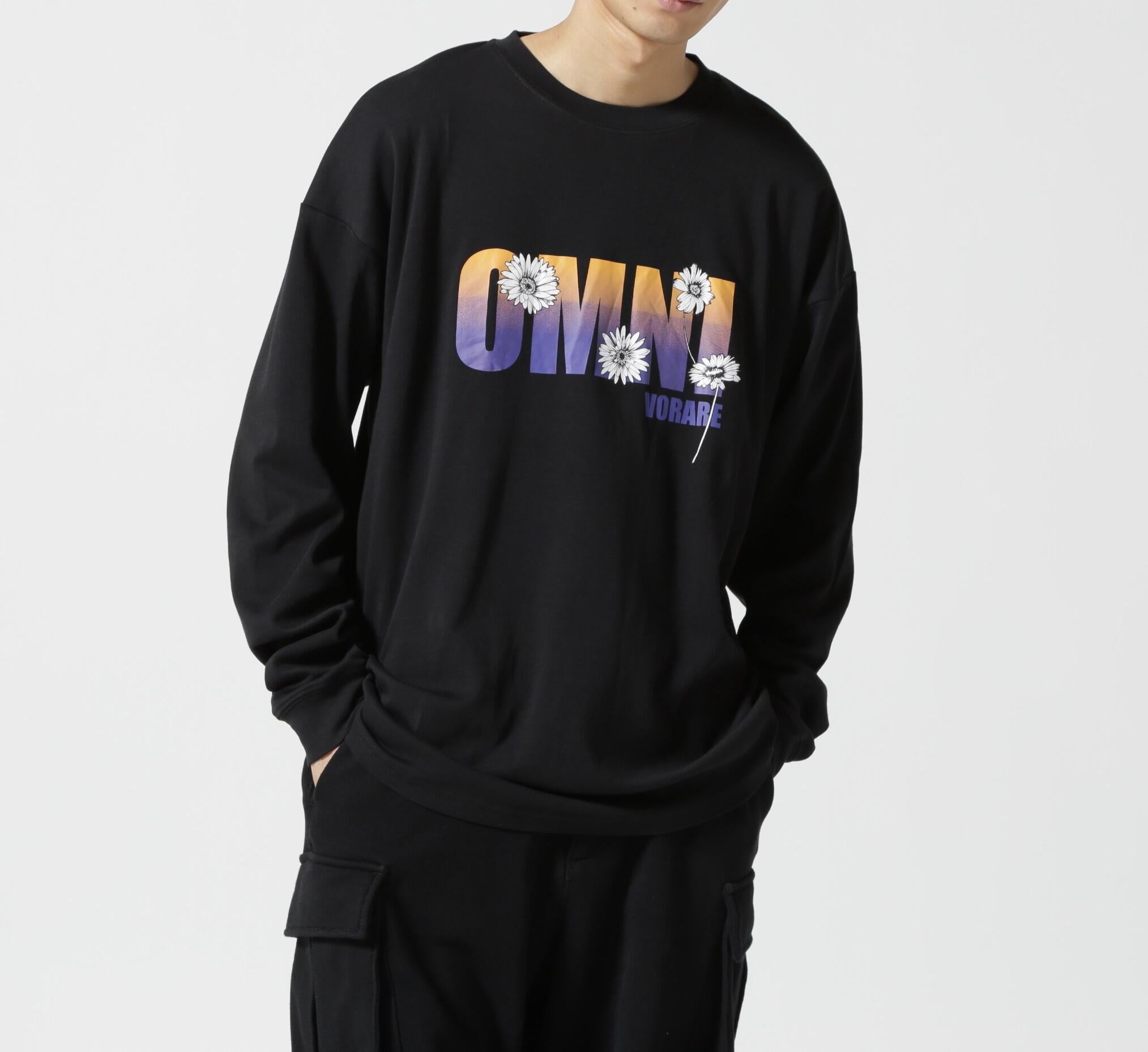 R omnivoe/ビーオムニボー OMNI L/S Tee ブラック