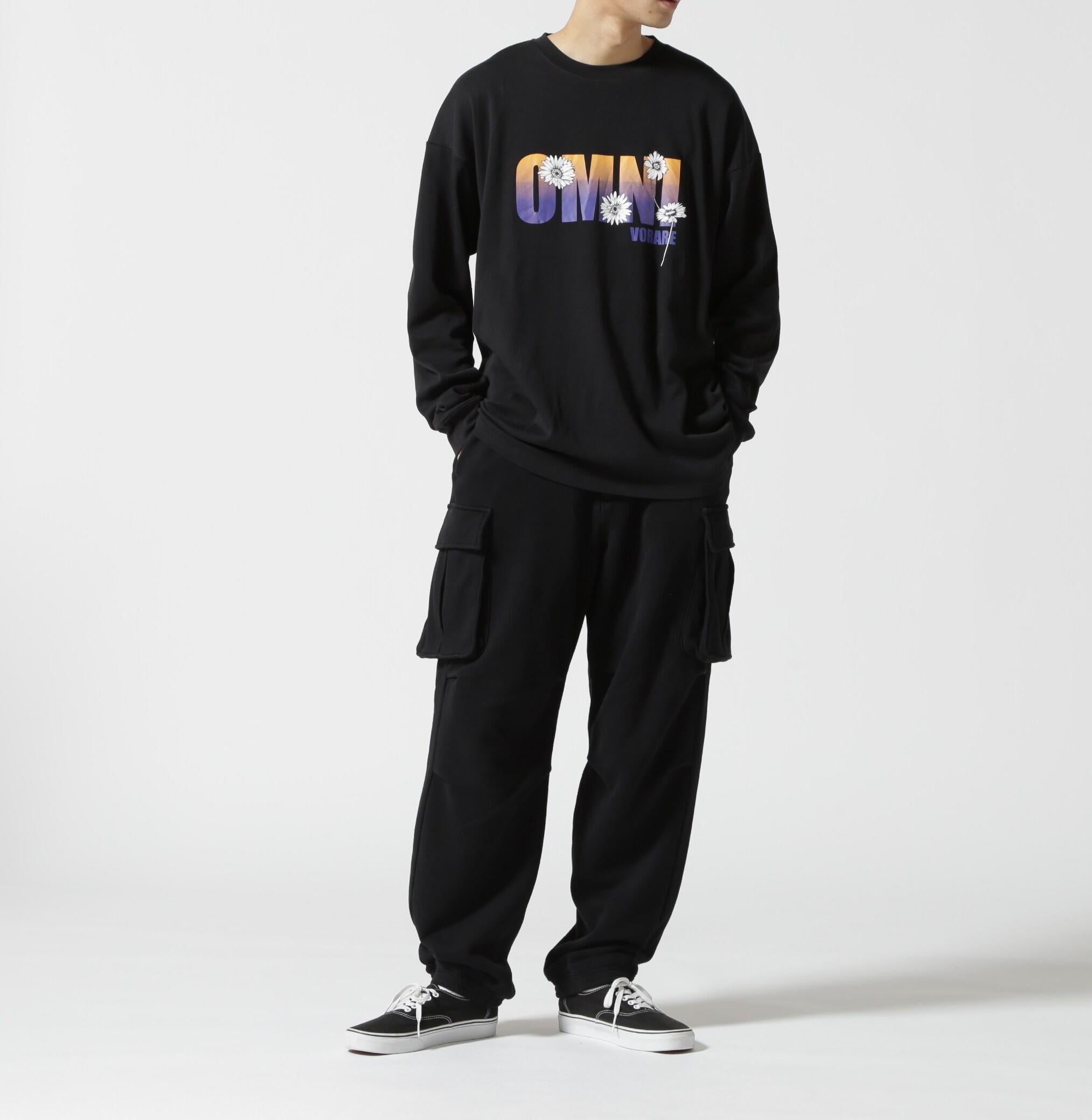 R omnivoe/ビーオムニボー OMNI L/S Tee ブラック