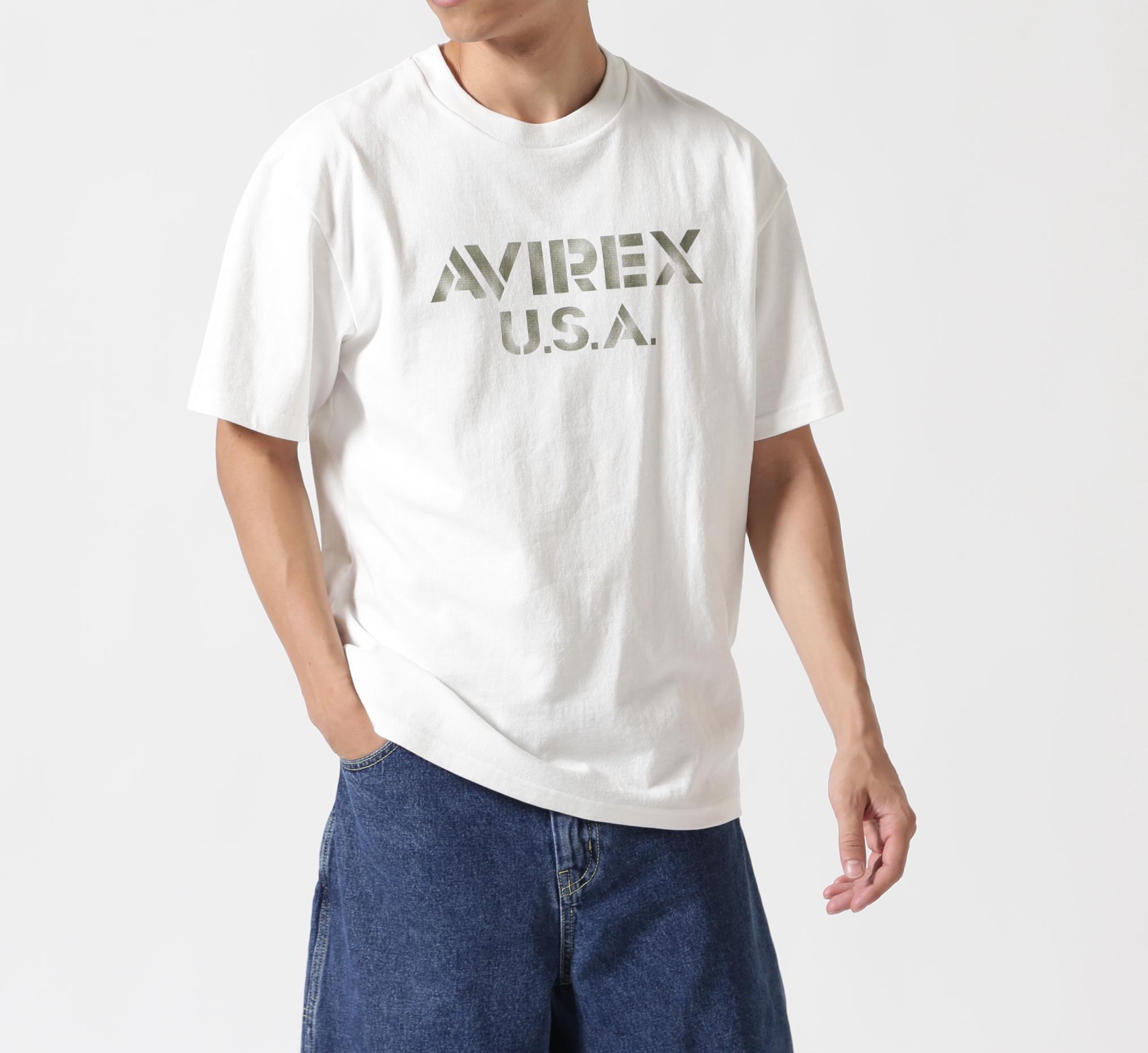《WER&DEPOT限定》STENCIL OFFICIAL LOGO T-SHI>T ホワイト