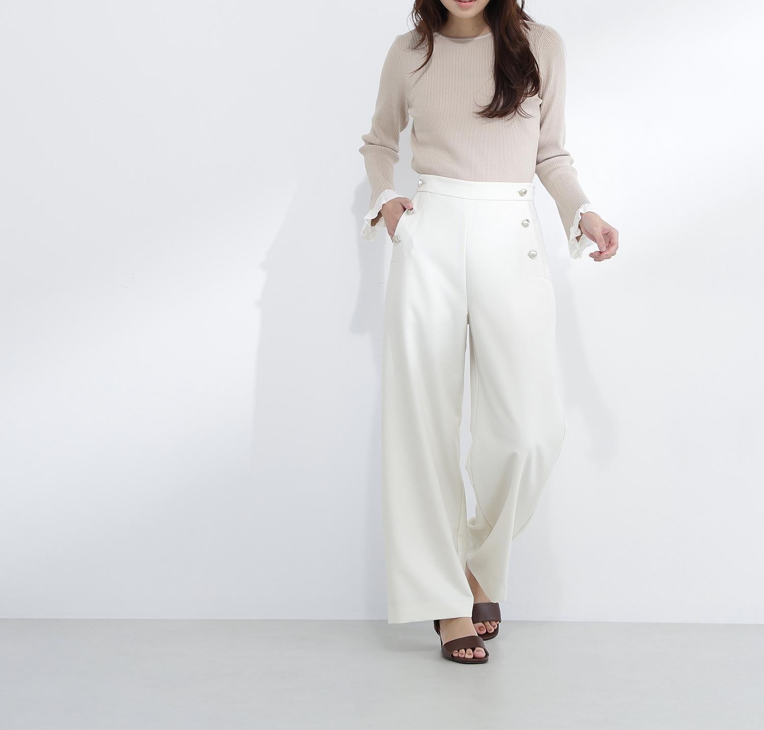 マリンパンツ オフホワイト1