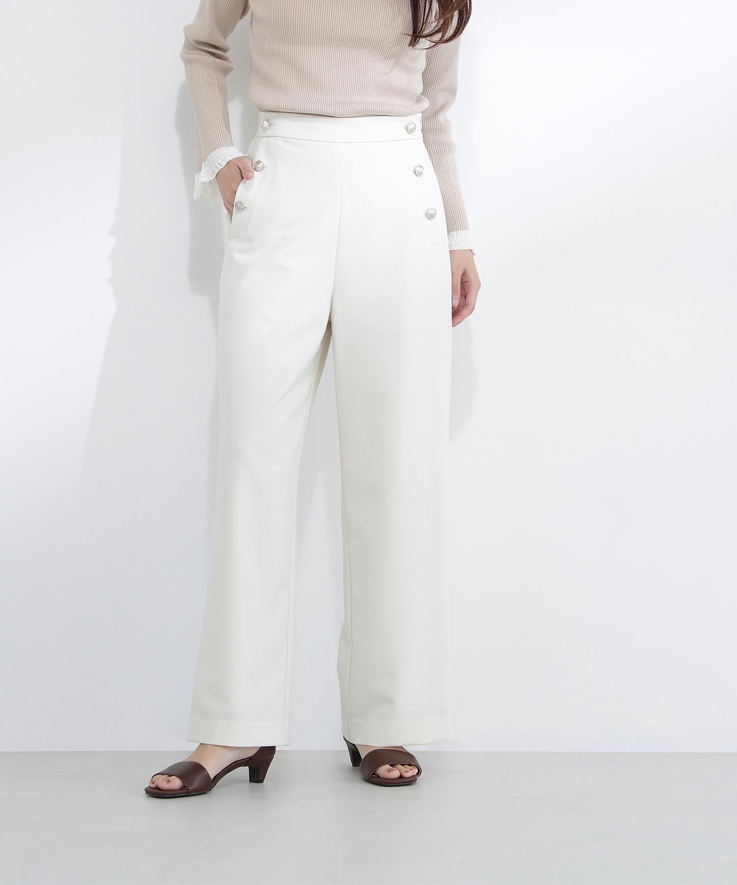 マリンパンツ オフホワイト1