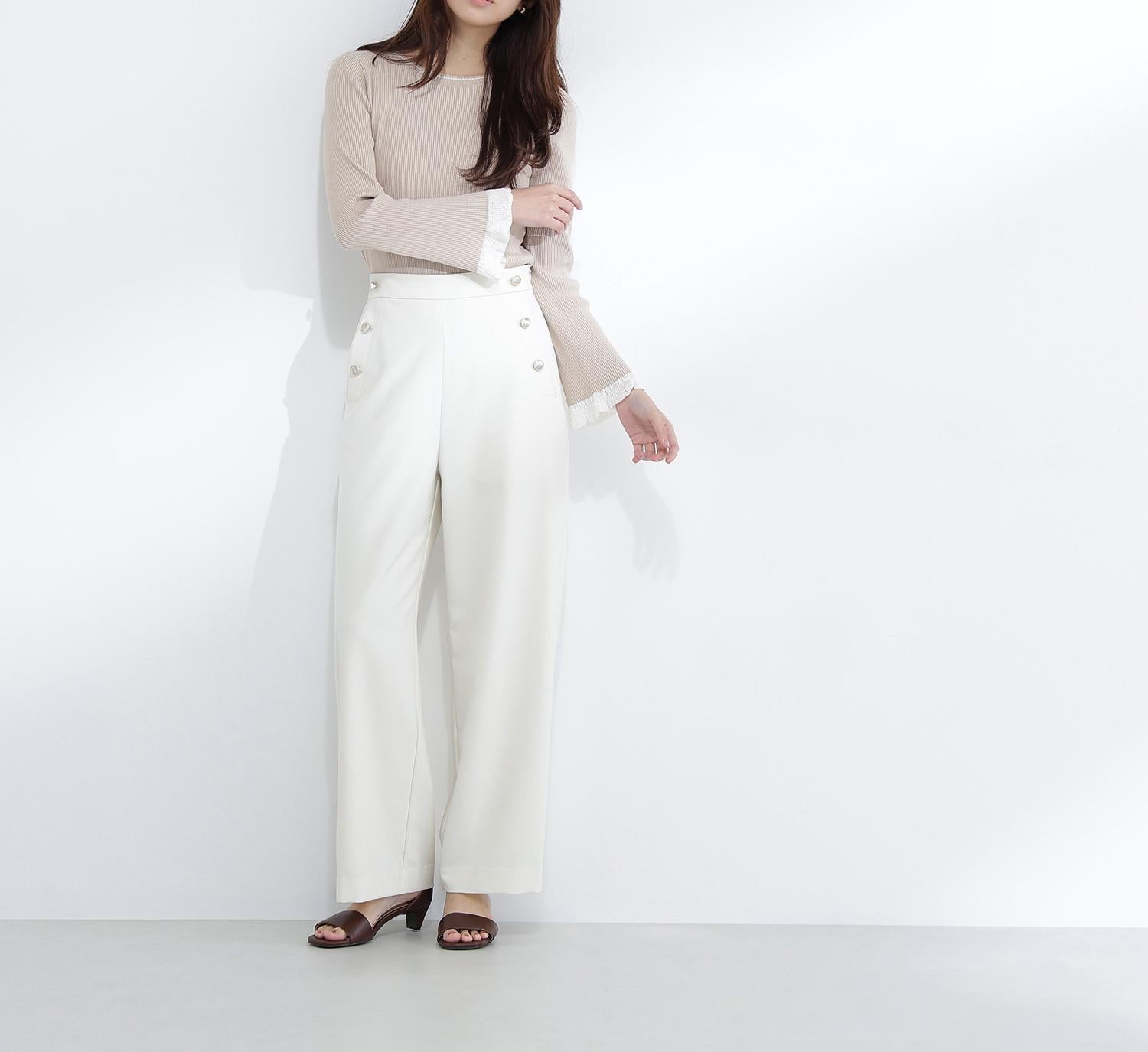 マリンパンツ オフホワイト1