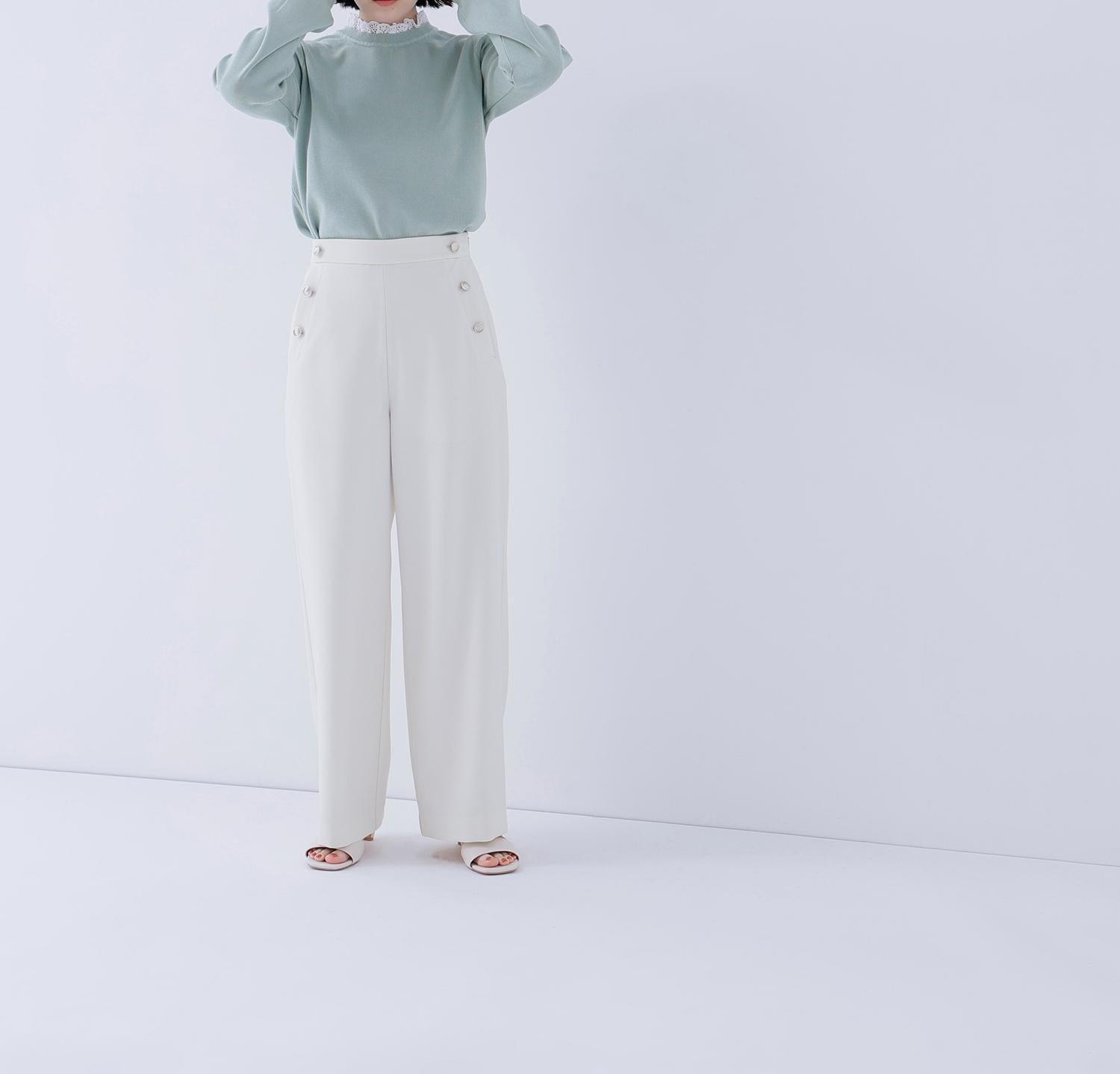 マリンパンツ オフホワイト1