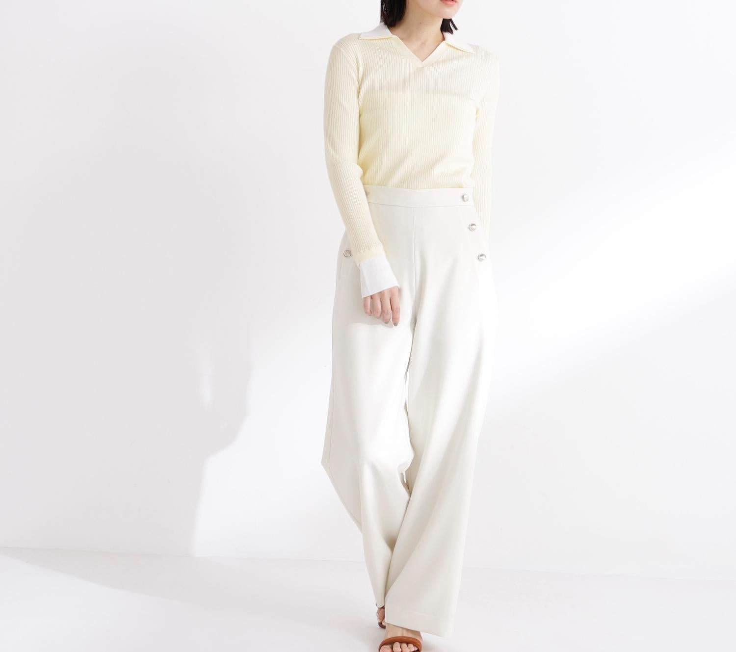 マリンパンツ オフホワイト1