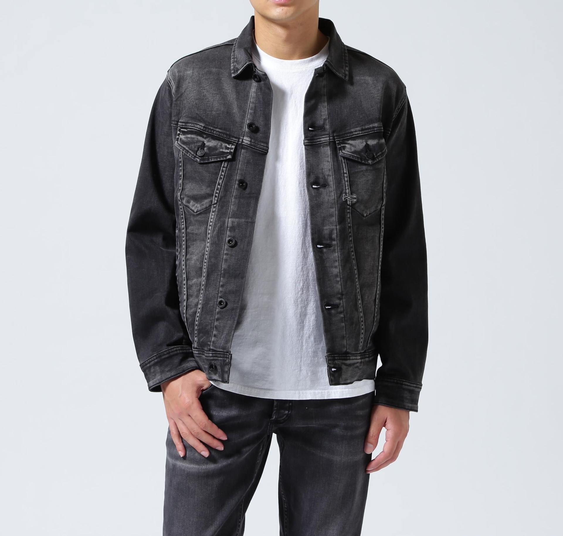 DENHAM/デンハム/AMSTERDAM POCKET DENIM JKT ブラック