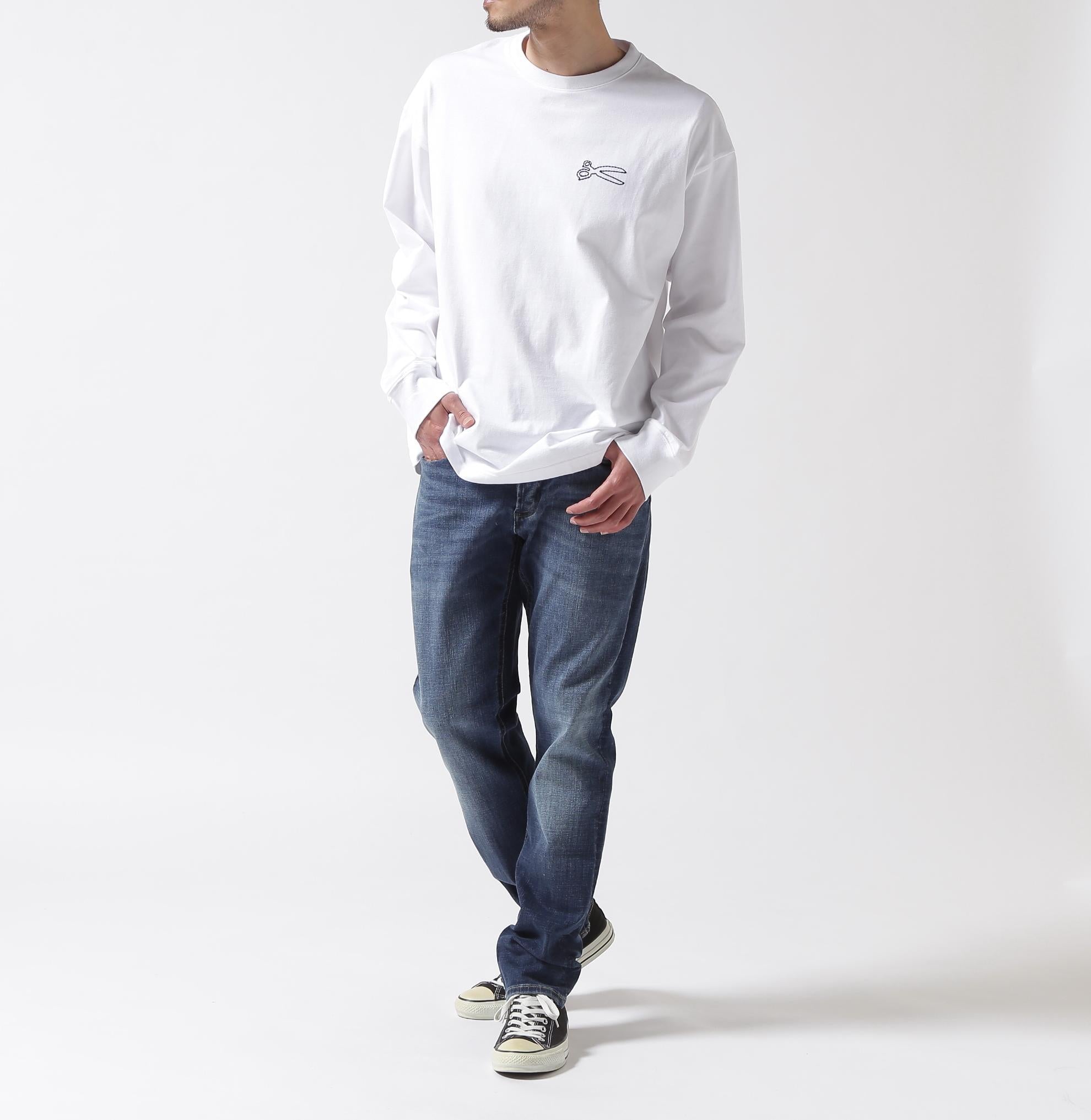 DENHAM/デンハム/CHAIN LS TEE ホワイト